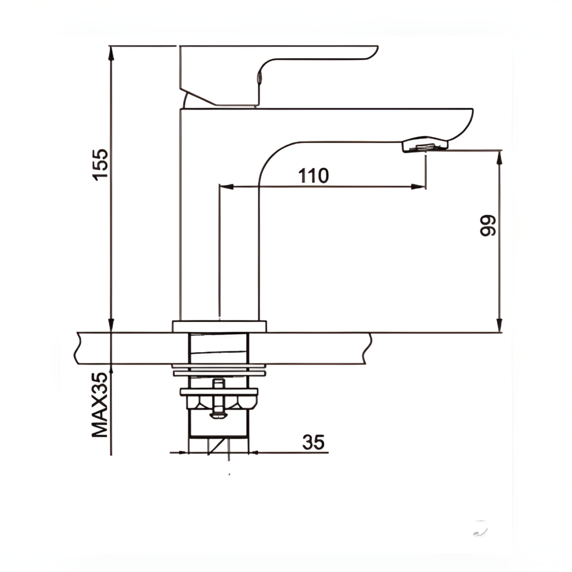 Смеситель Hansen H10037 фото-2