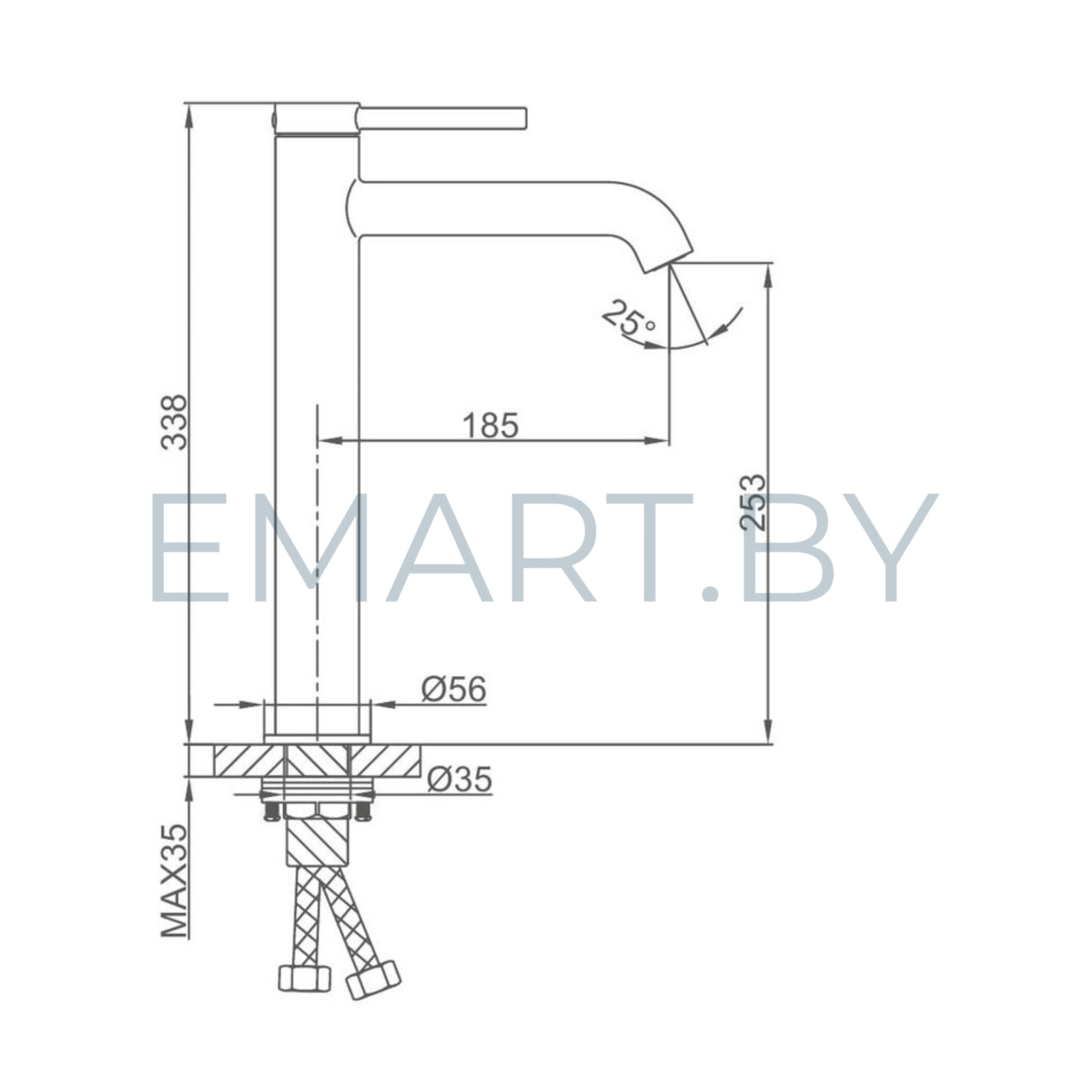 Смеситель Gappo G1006-2 фото-5