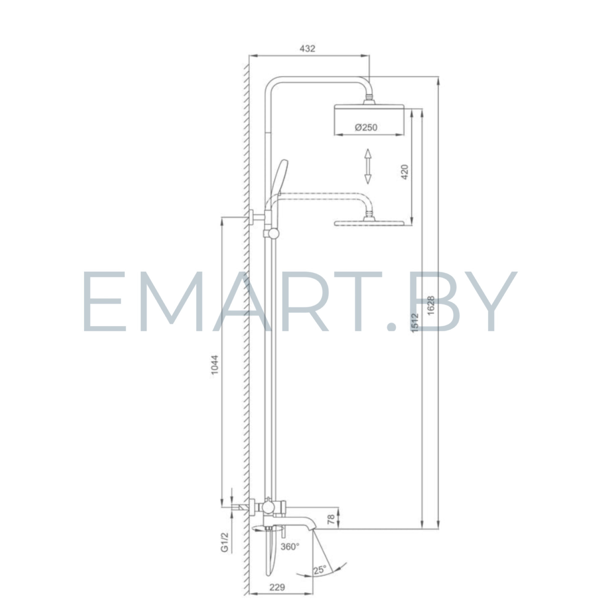 Душевая система  Gappo G2406 фото-3