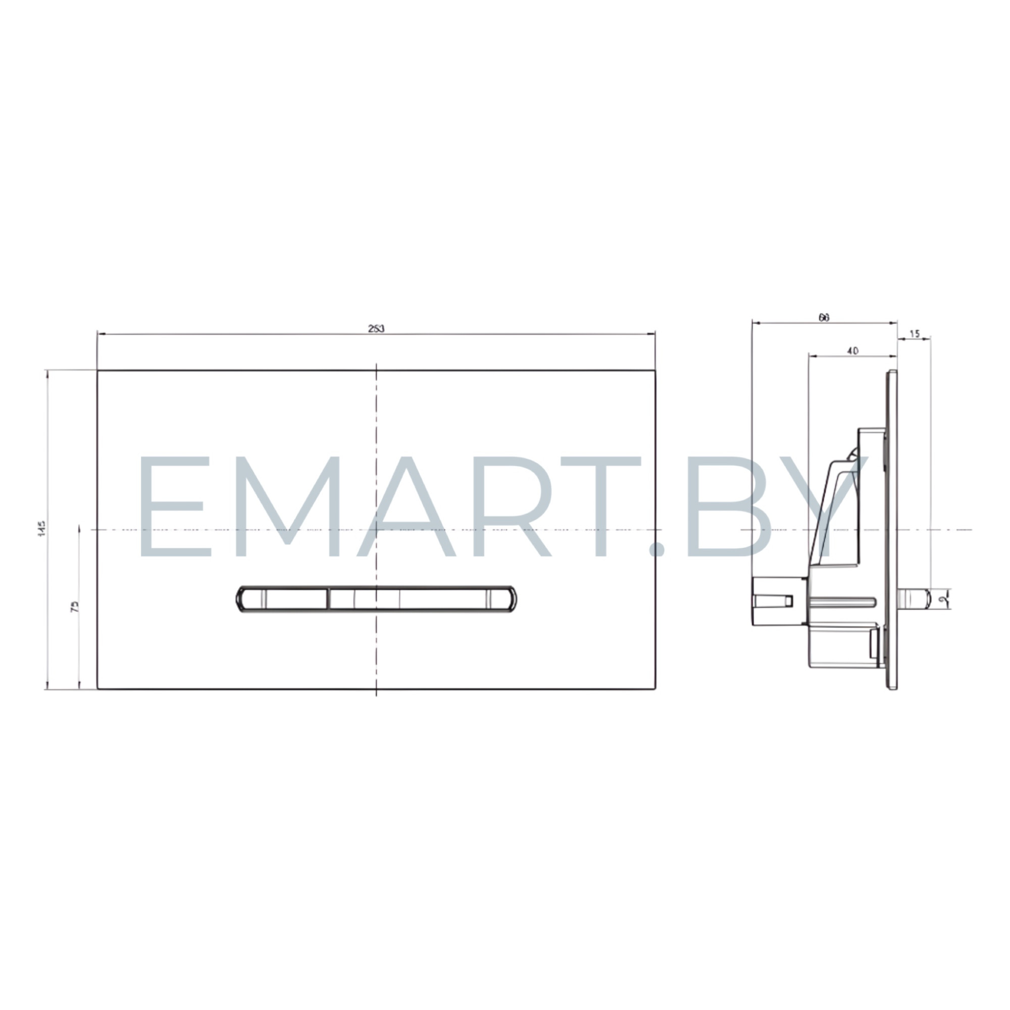 Система инсталляции для унитазов Villeroy & Boch 9224 6100 Кнопка смыва Villeroy & Boch Viconnect 92218068 белый фото-3