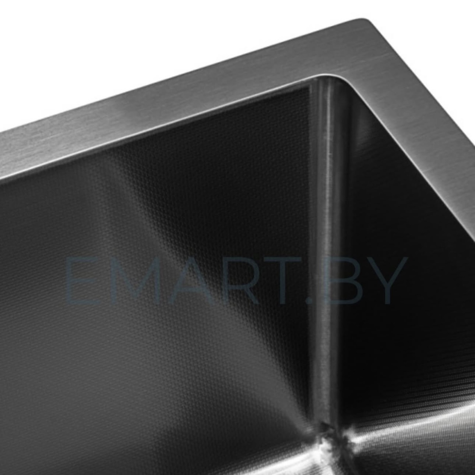 Кухонная мойка ARFEKA ECO AR 550*450 BLACK PVD NANO DECOR MILLET GRAINS фото-3