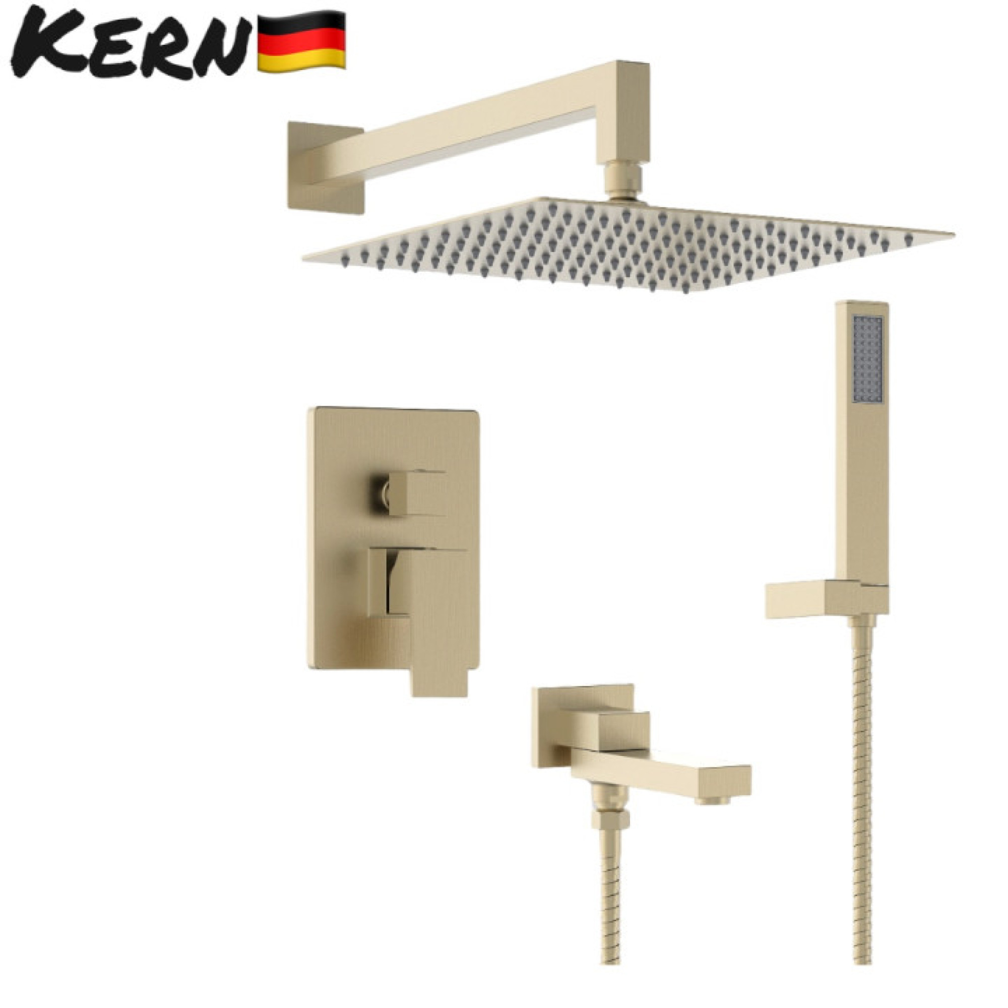 Душевая система Kern 5075 (матовое золото) - фото1 Душевая система Kern 5075 (матовое золото) - фото1