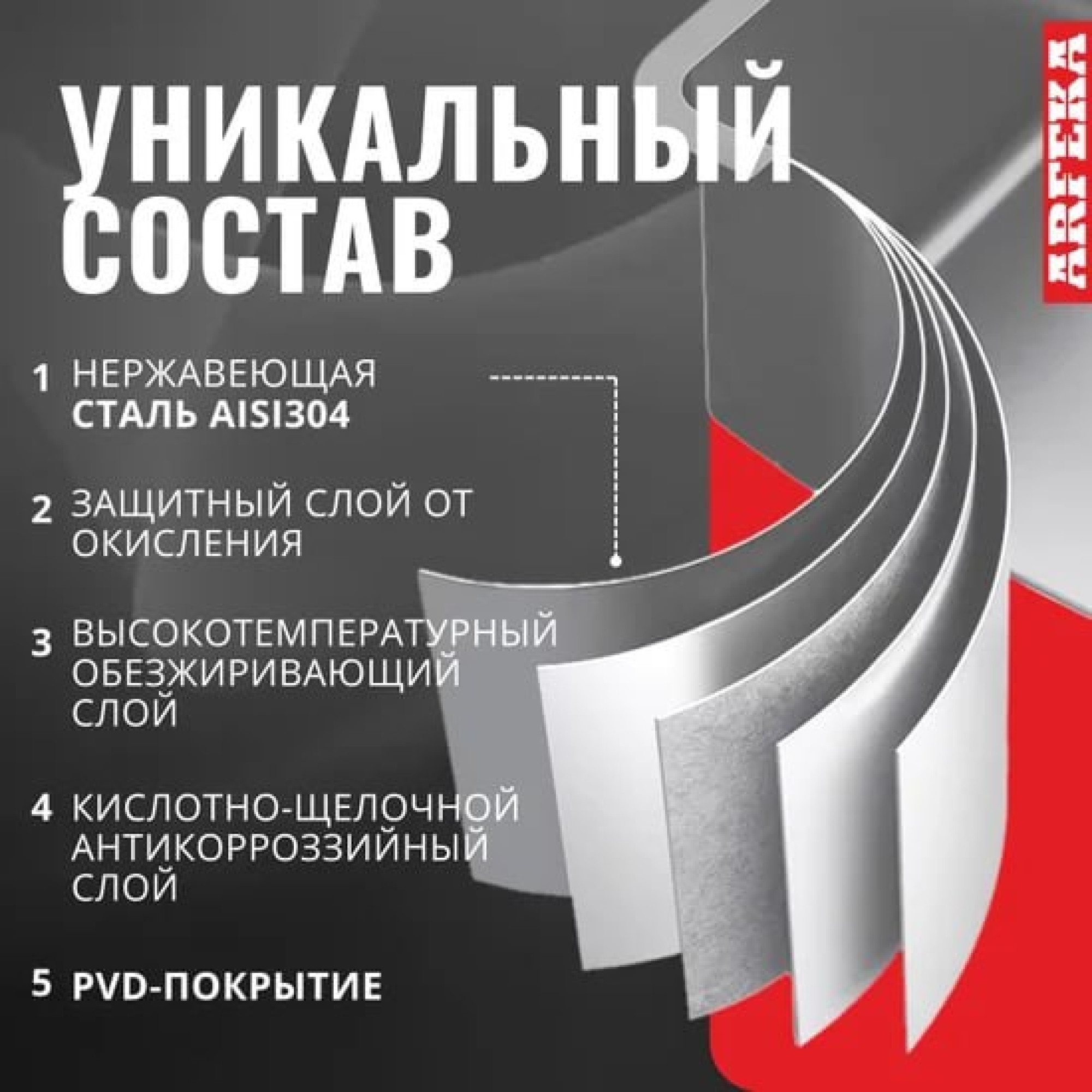 Кухонная мойка ARFEKA ECO AR 550*450 SATIN фото-6