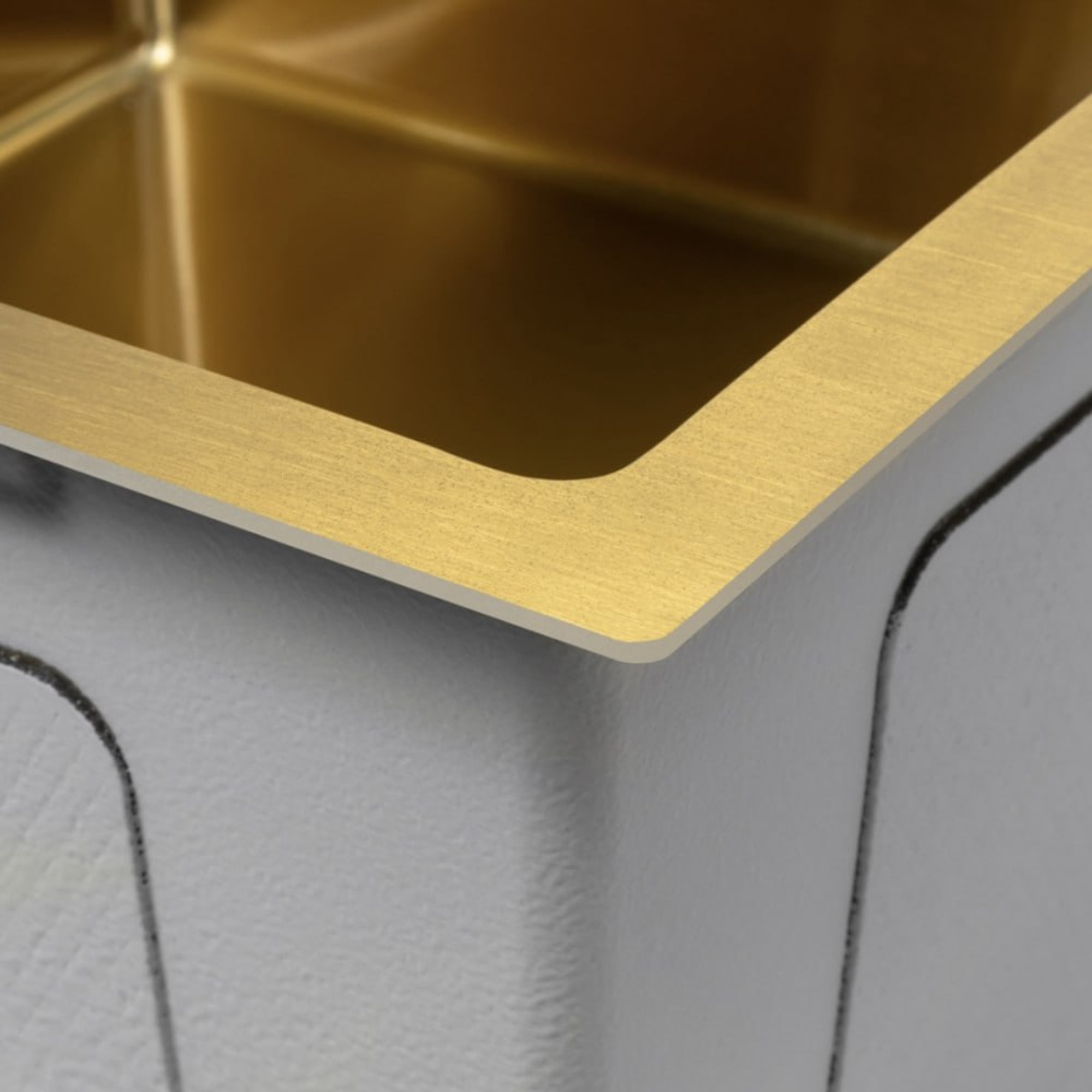 Кухонная мойка ARFEKA ECO AR 550*450 GOLD PVD NANO фото-5