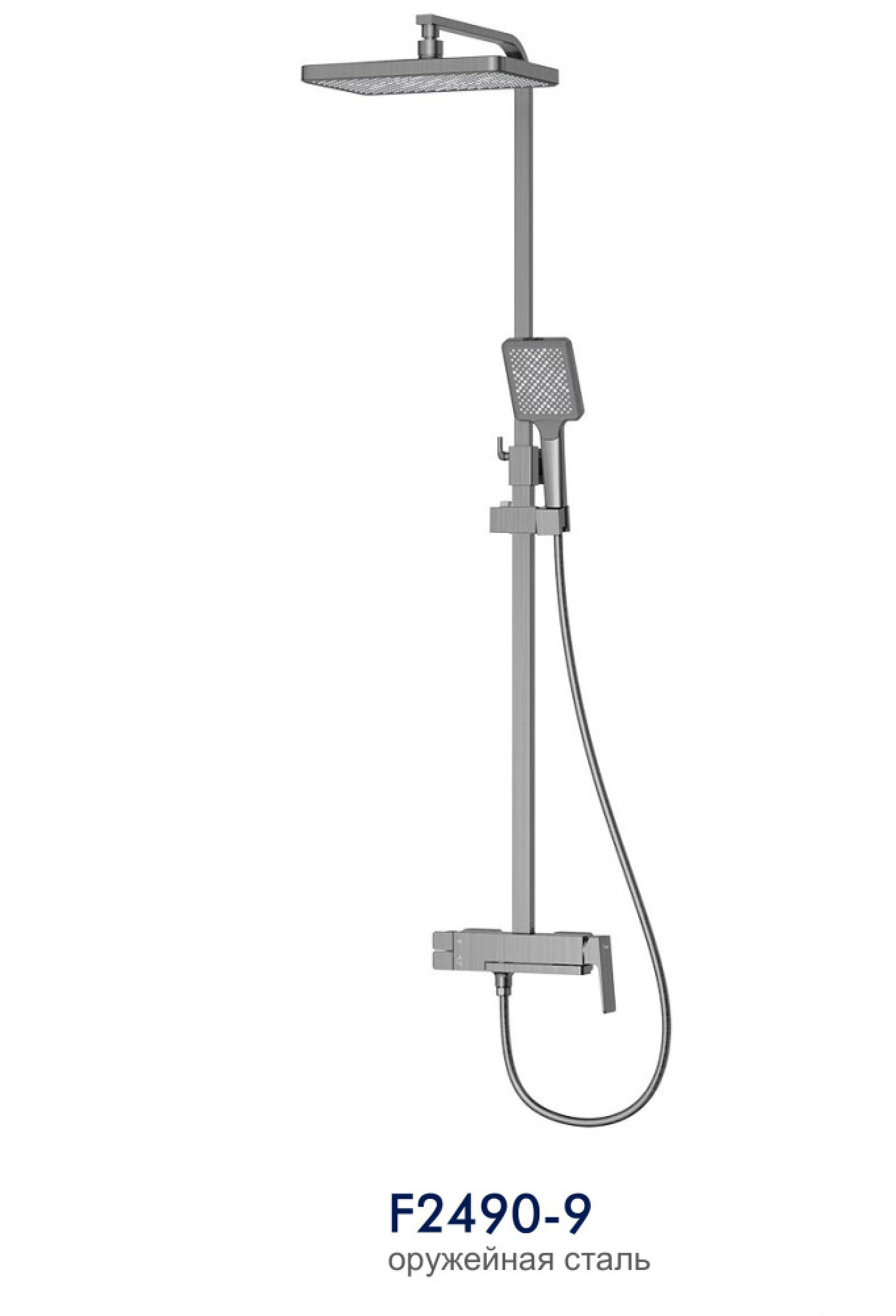 Душевая система Frap F2490-9 графит - фото1