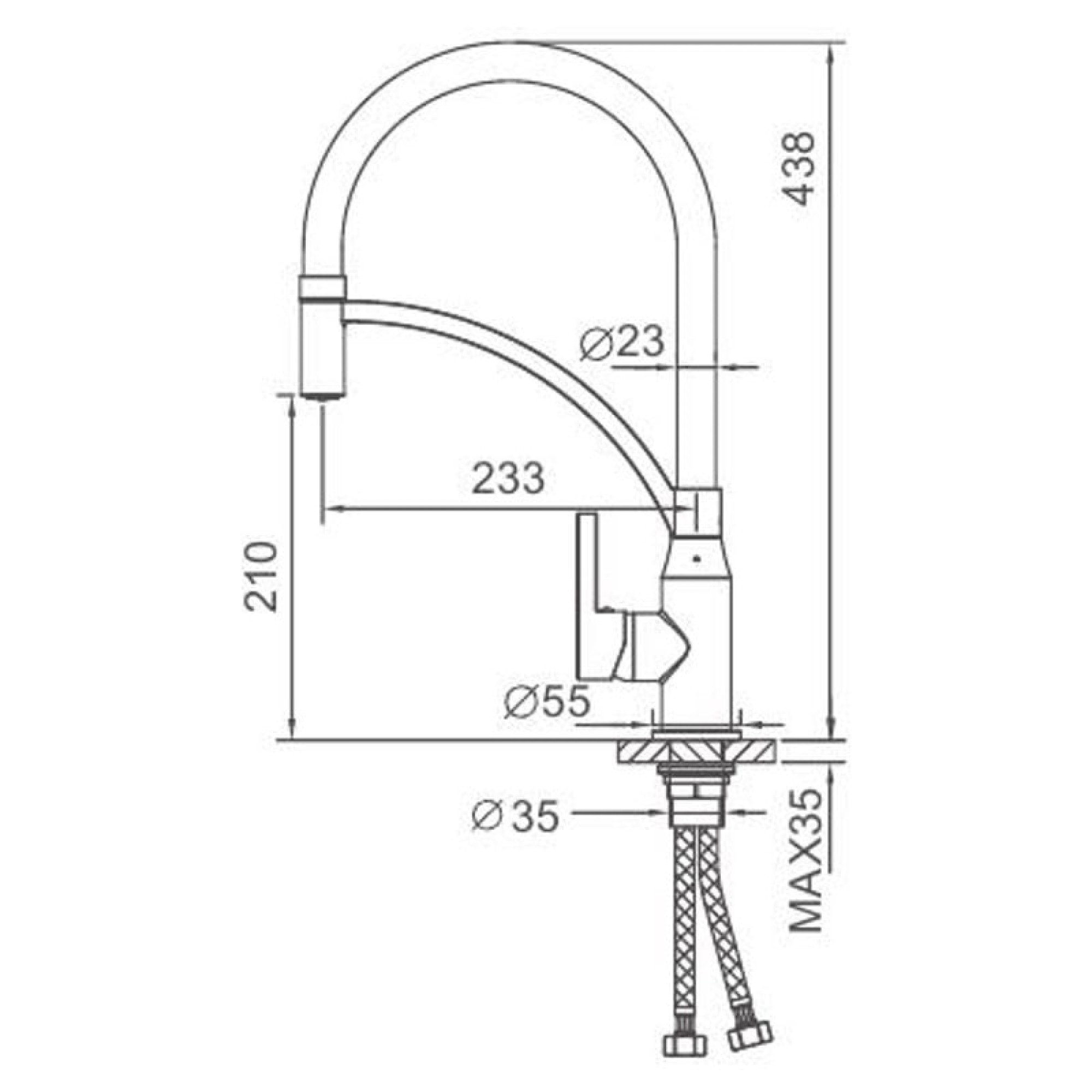 Смеситель FRAP F4552-6 фото-5