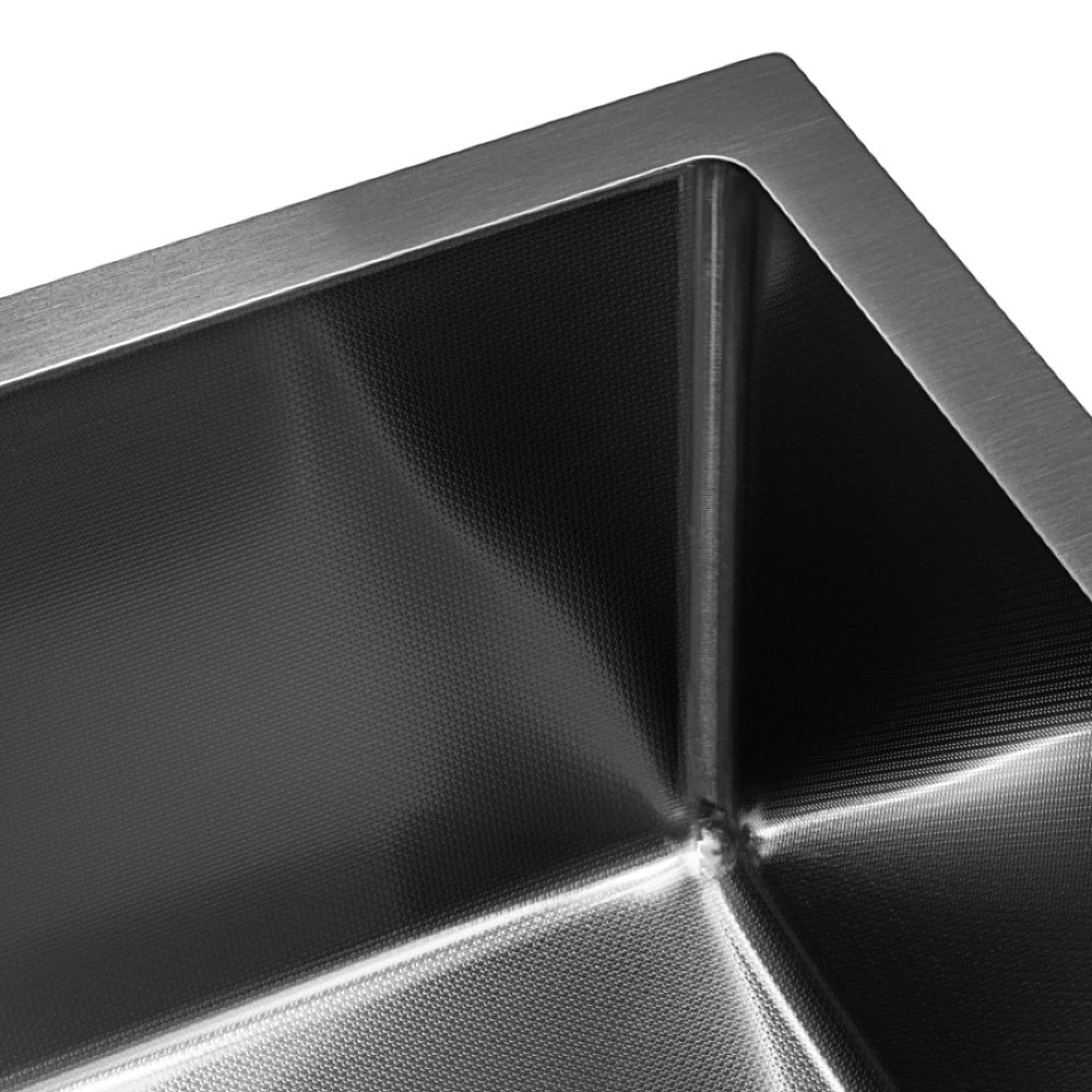 Кухонная мойка ARFEKA ECO AR 450*500 BLACK PVD NANO DECOR MILLET GRAINS фото-3