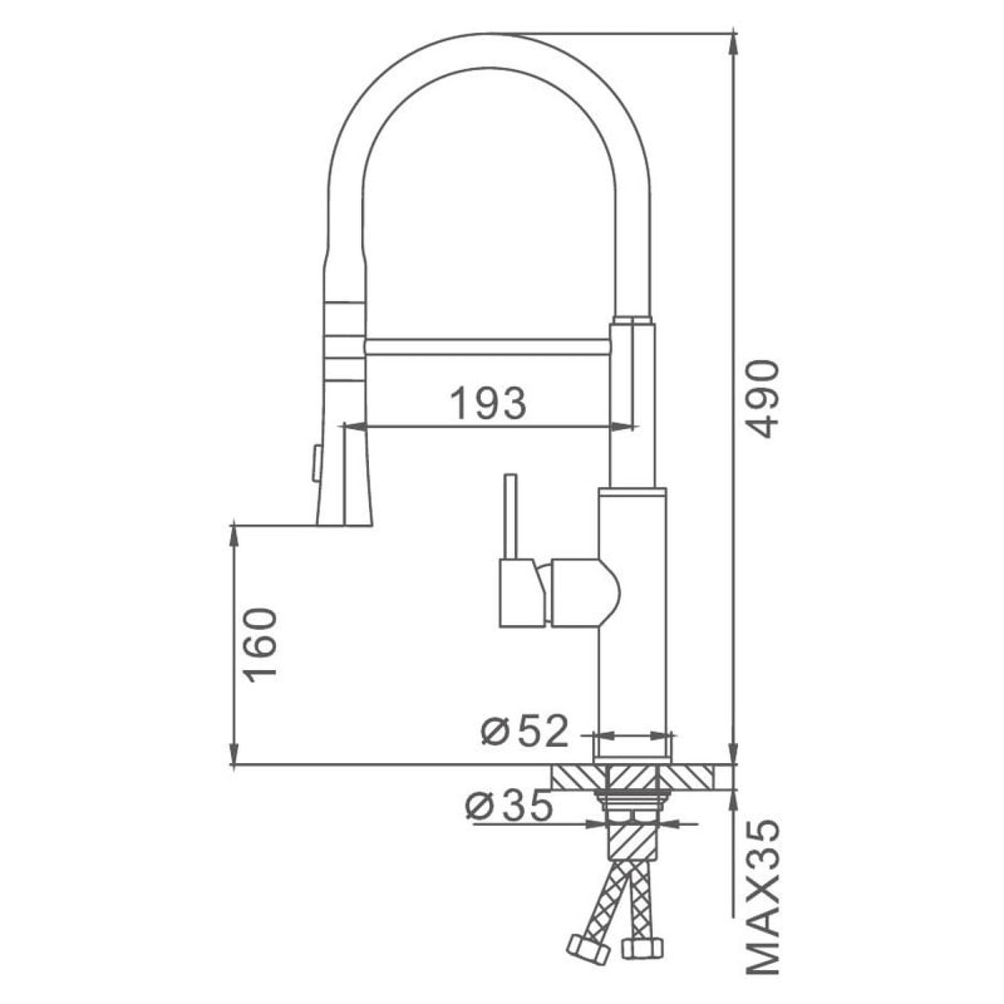 Смеситель FRAP F4452-6 фото-4