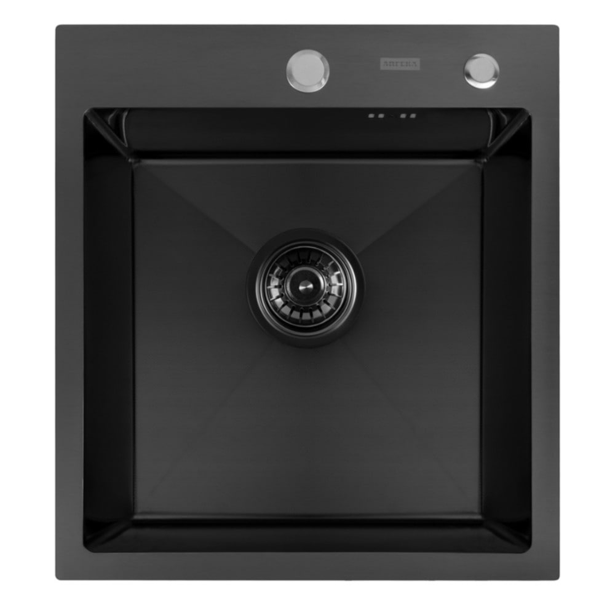 Кухонная мойка ARFEKA ECO AR 450*500 BLACK PVD NANO DECOR MILLET GRAINS