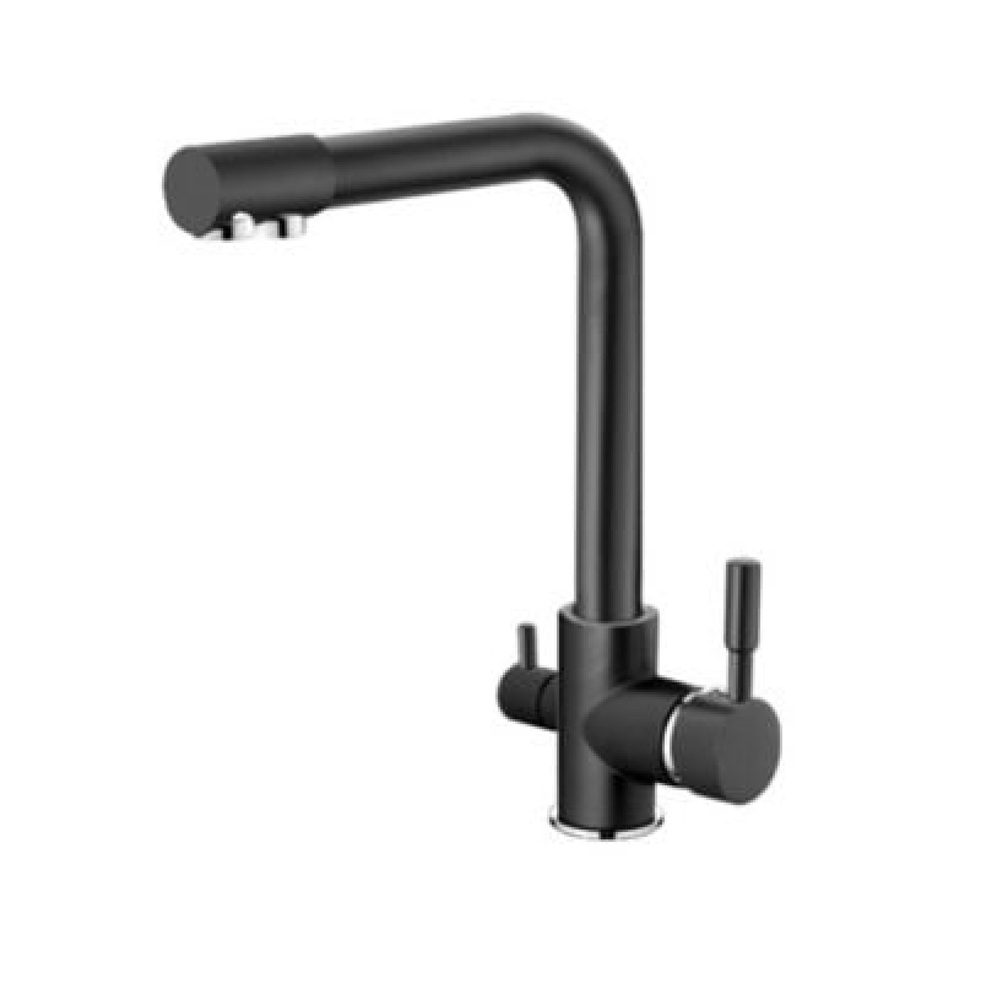 Смеситель Ledeme H55 L4055B-3 (черный матовый) - фото1