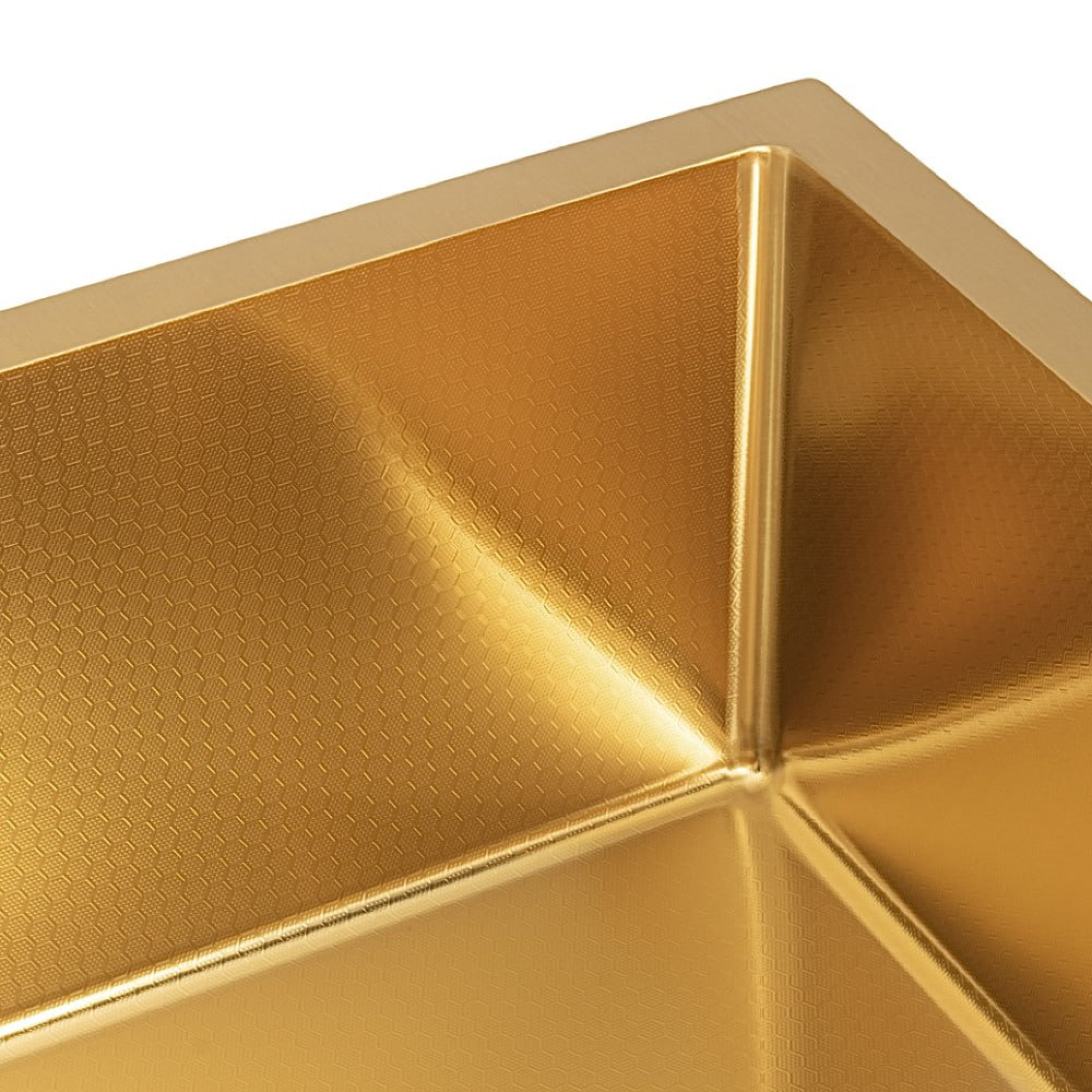 Кухонная мойка ARFEKA Eco AR 500*500 Gold PVD Nano Decor фото-2