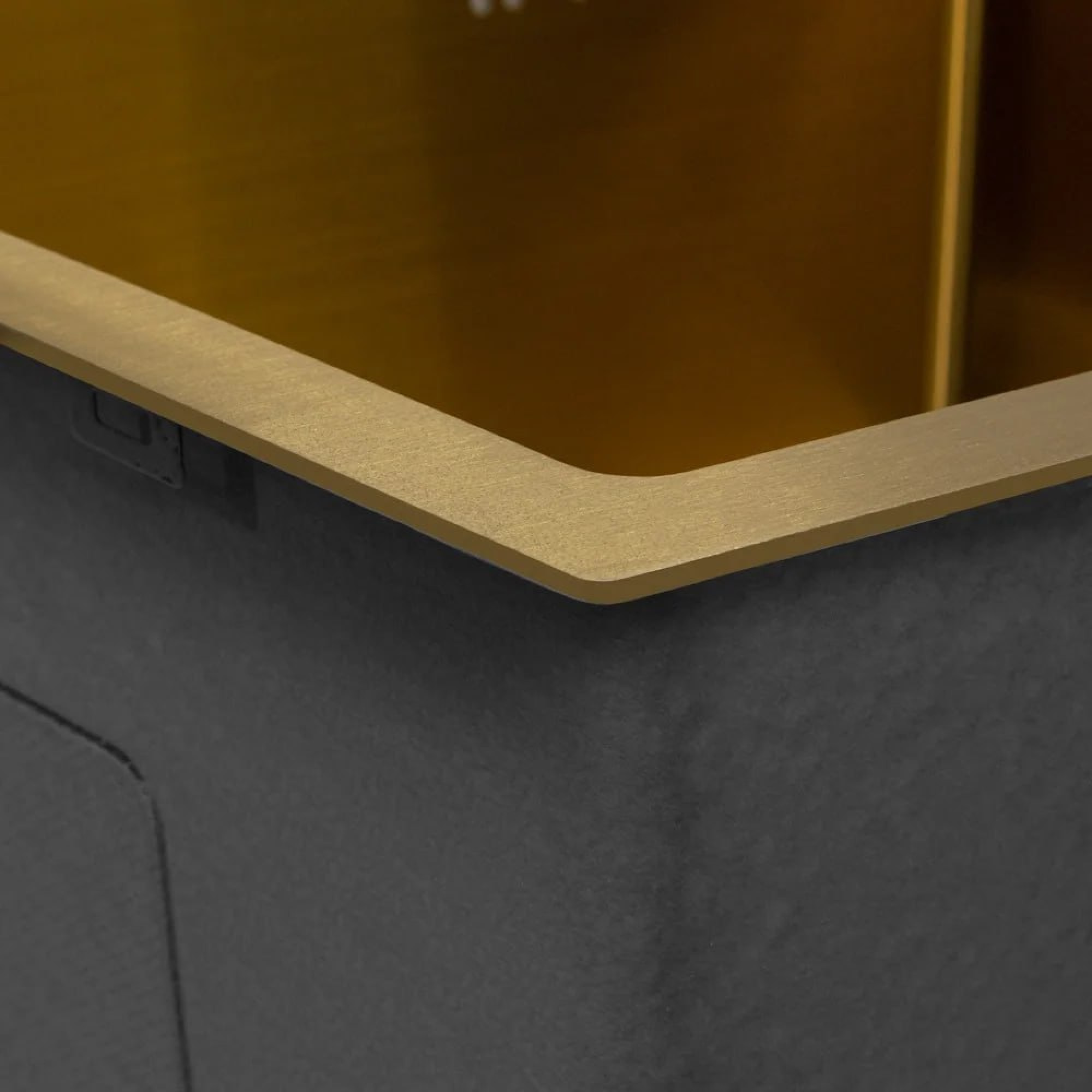 Кухонная мойка ARFEKA Eco AR 500*500 Golden PVD Nano фото-4