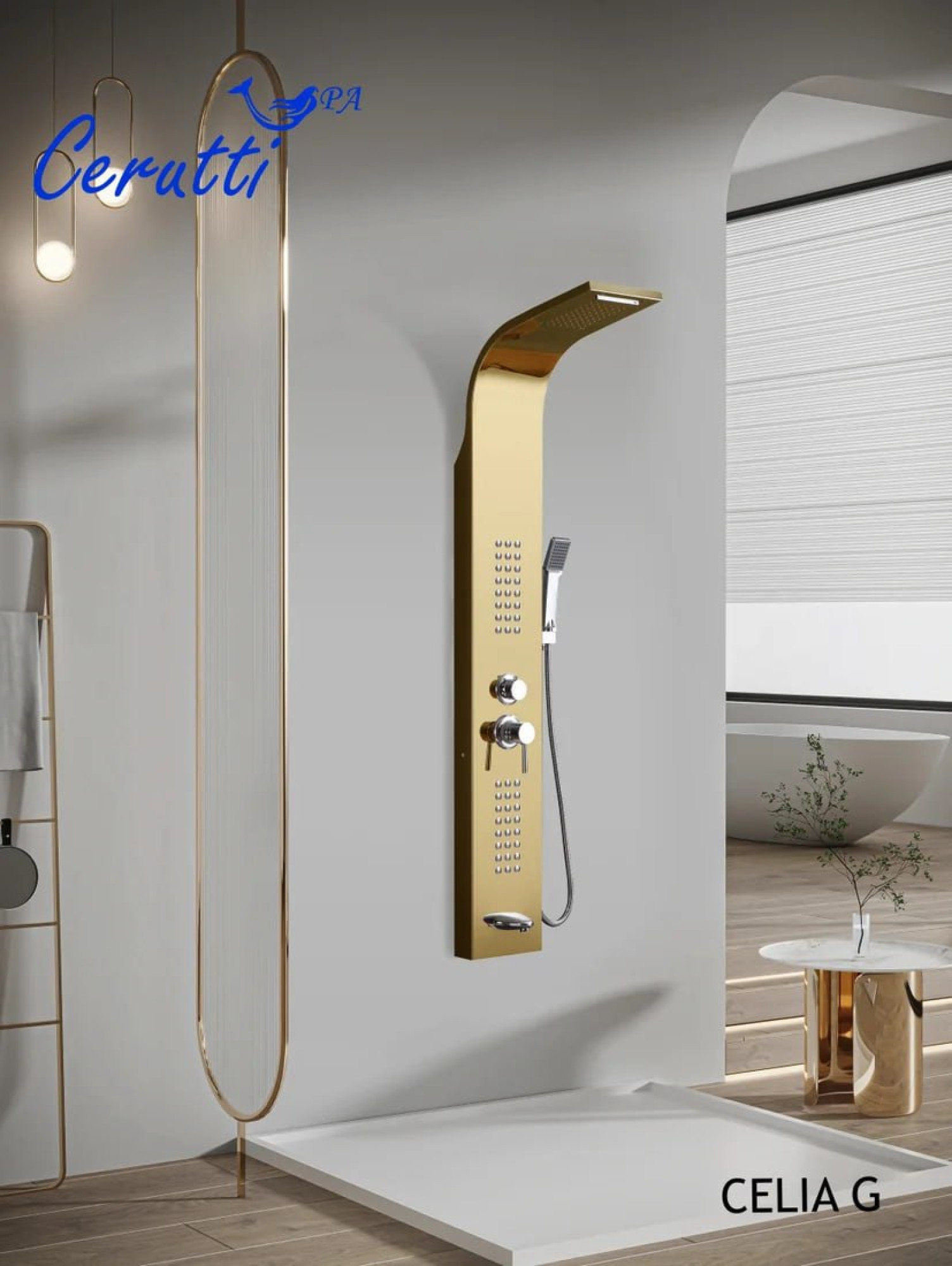 Душевая панель Cerutti Celia G CT10404