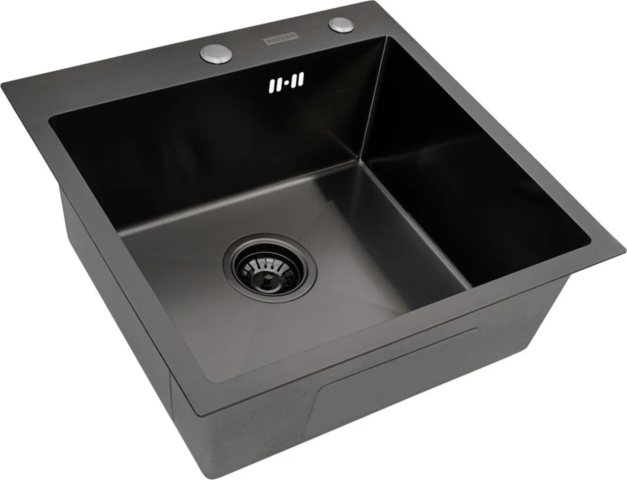 Кухонная мойка ARFEKA Eco AR 500*500 Black PVD Nano фото-5
