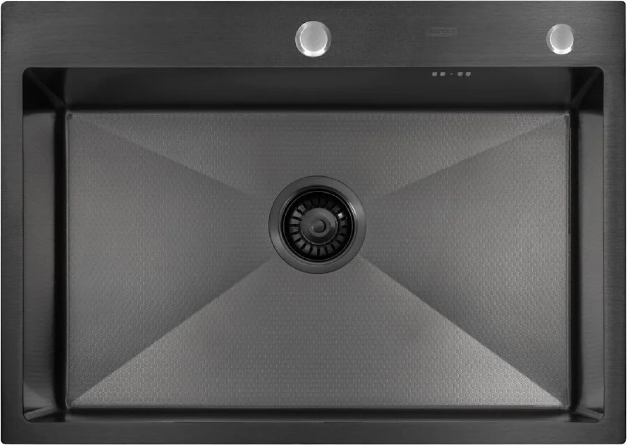 Кухонная мойка ARFEKA ECO AR 700*500 BLACK PVD NANO DECOR фото-4