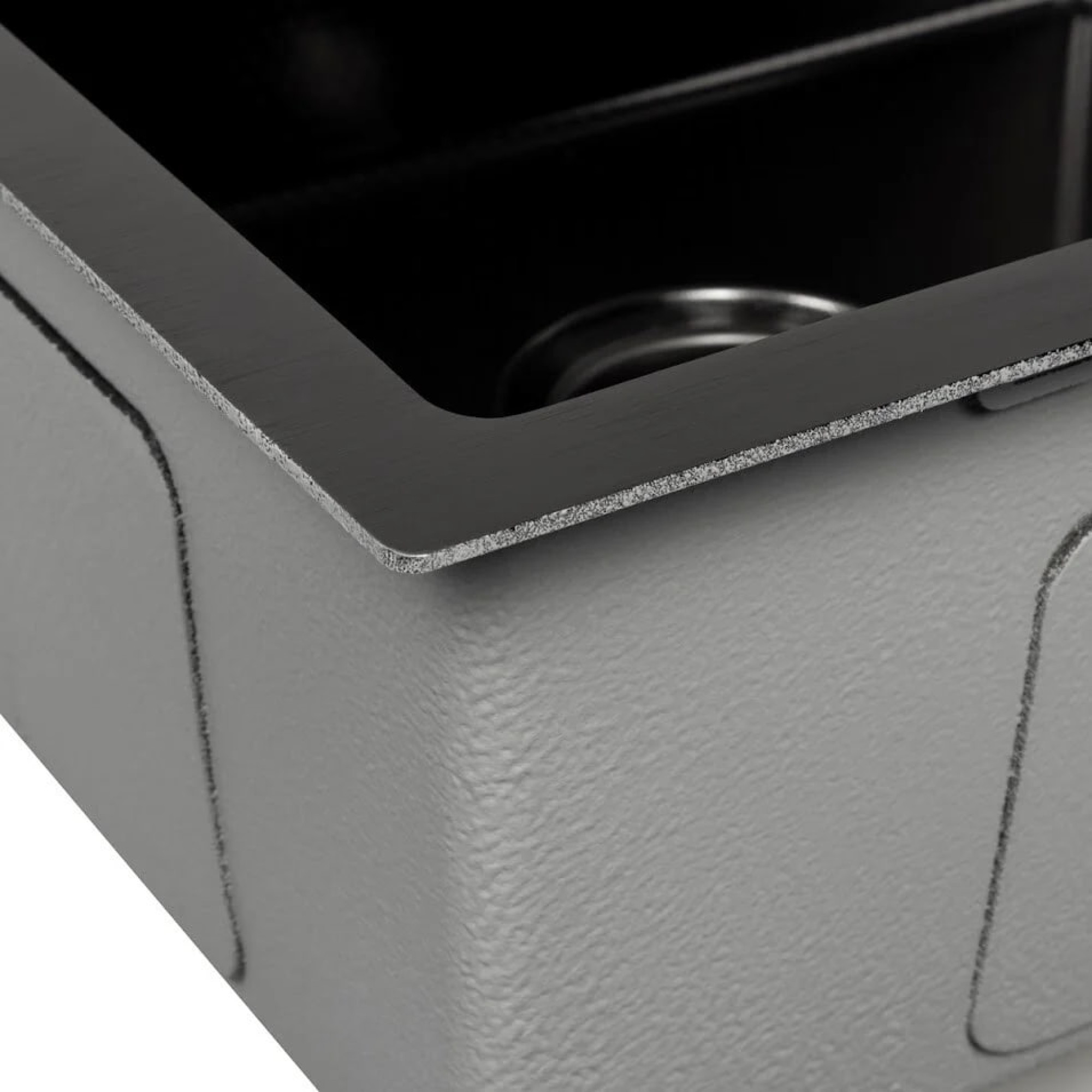 Кухонная мойка ARFEKA ECO AR 700*500 BLACK PVD NANO DECOR фото-6