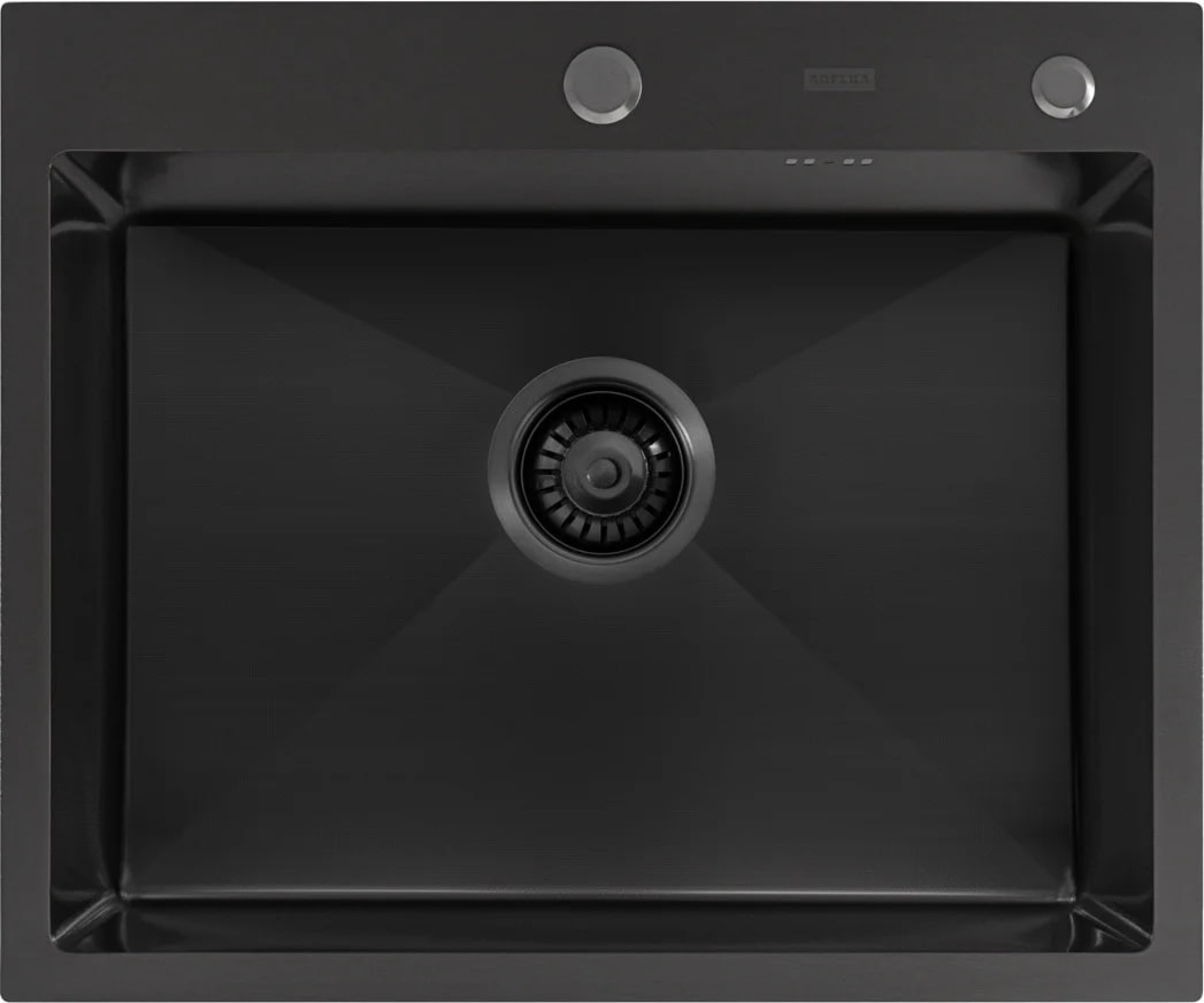 Кухонная мойка ARFEKA Eco AR 600*500 Black PVD Nano Decor Millet Grains фото-3