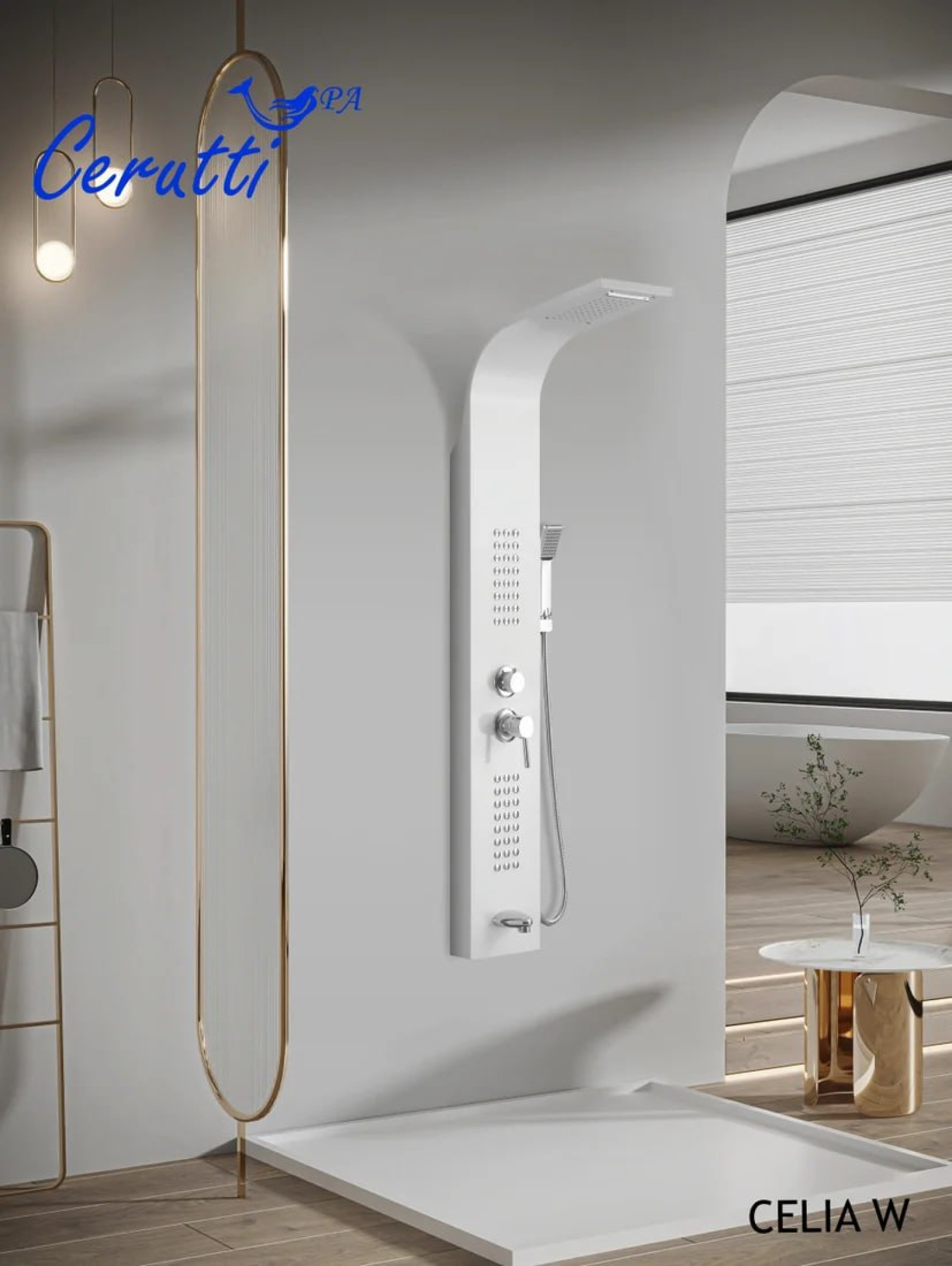 Душевая панель Cerutti Celia W CT10402