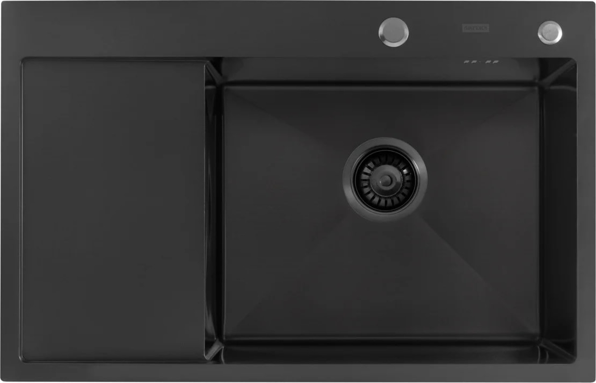 Кухонная мойка ARFEKA ECO AR 780*500 R BLACK PVD NANO фото-3