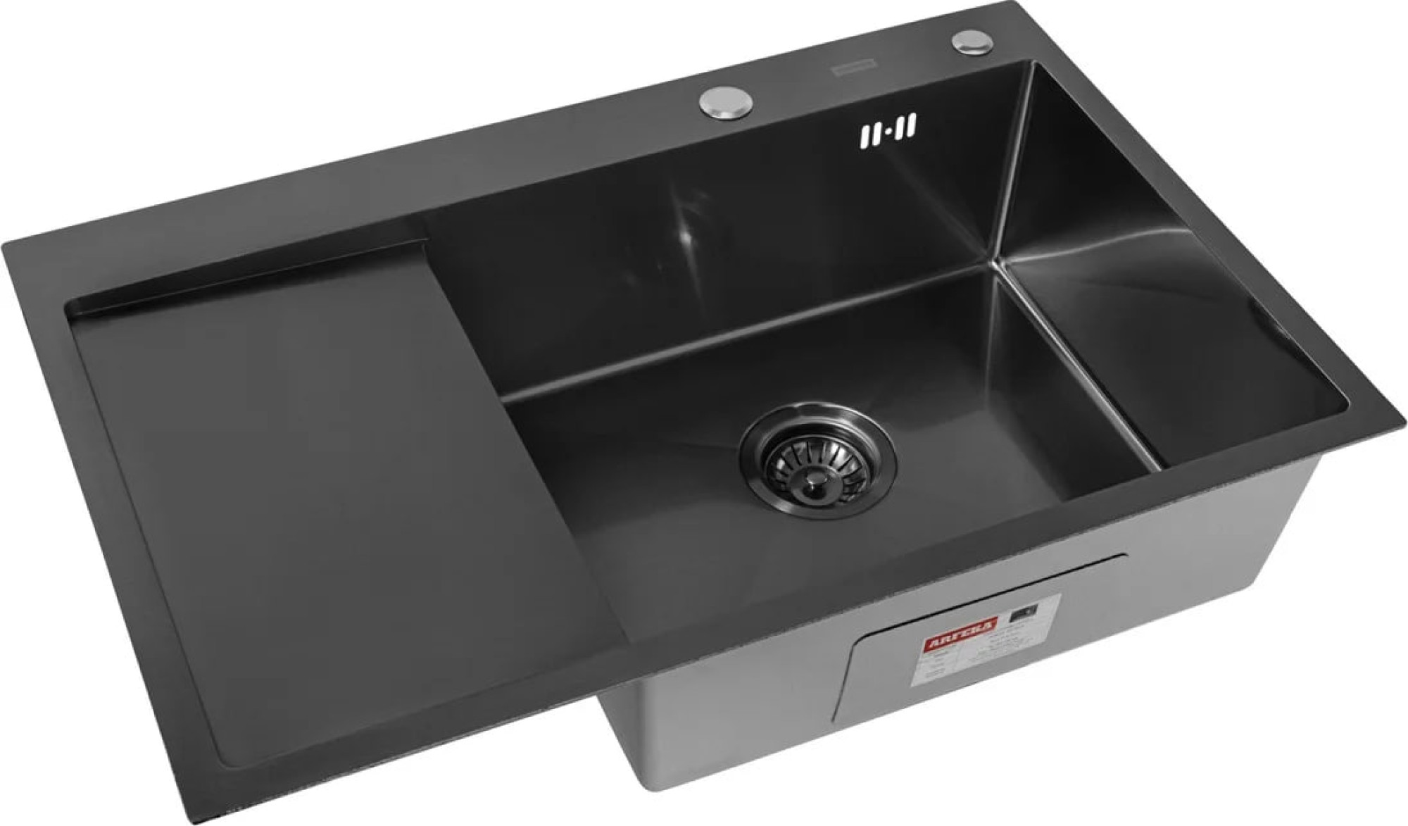 Кухонная мойка ARFEKA ECO AR 780*500 R BLACK PVD NANO фото-4