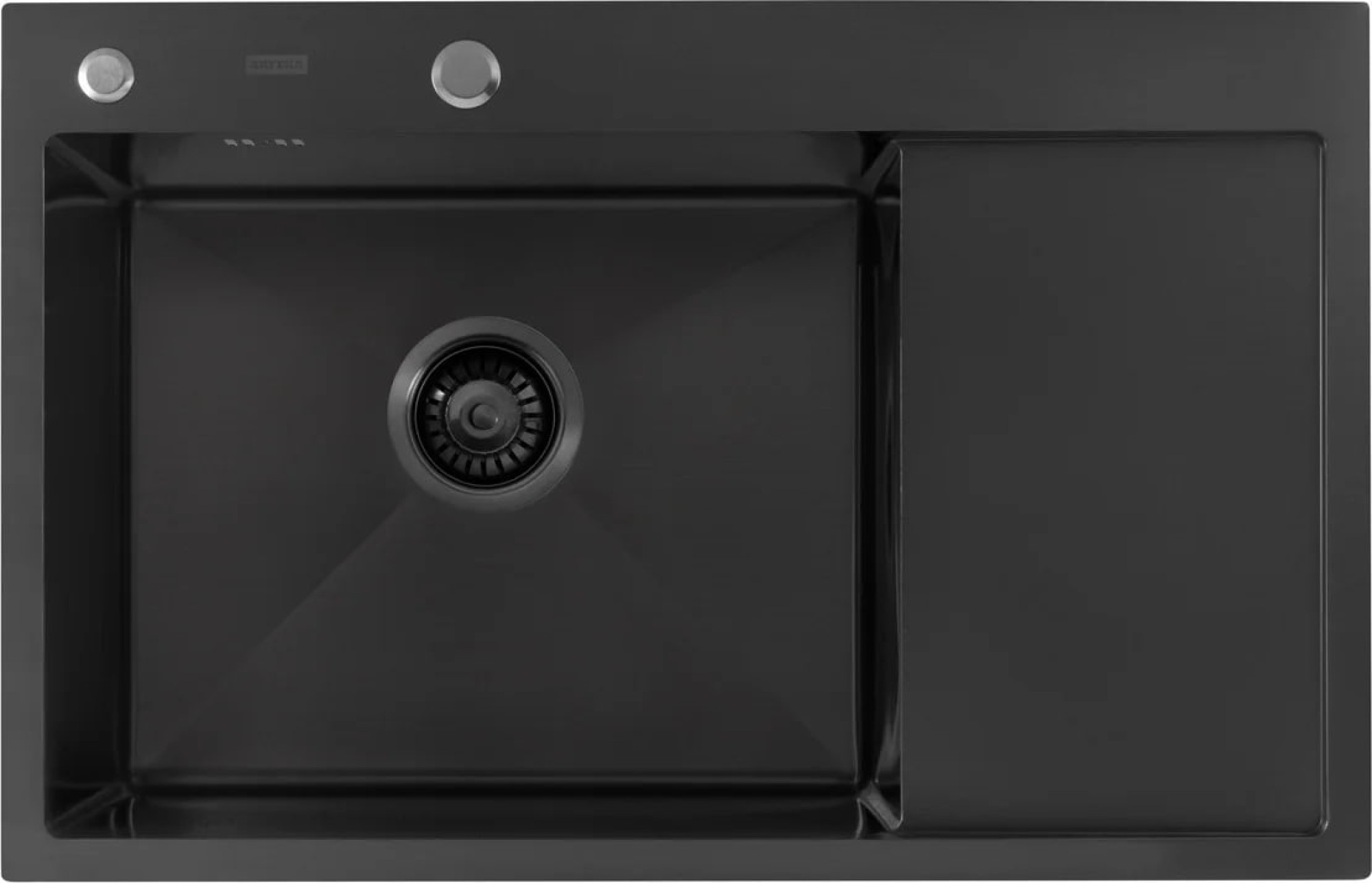 Кухонная мойка ARFEKA ECO AR 780*500 L BLACK PVD NANO фото-3