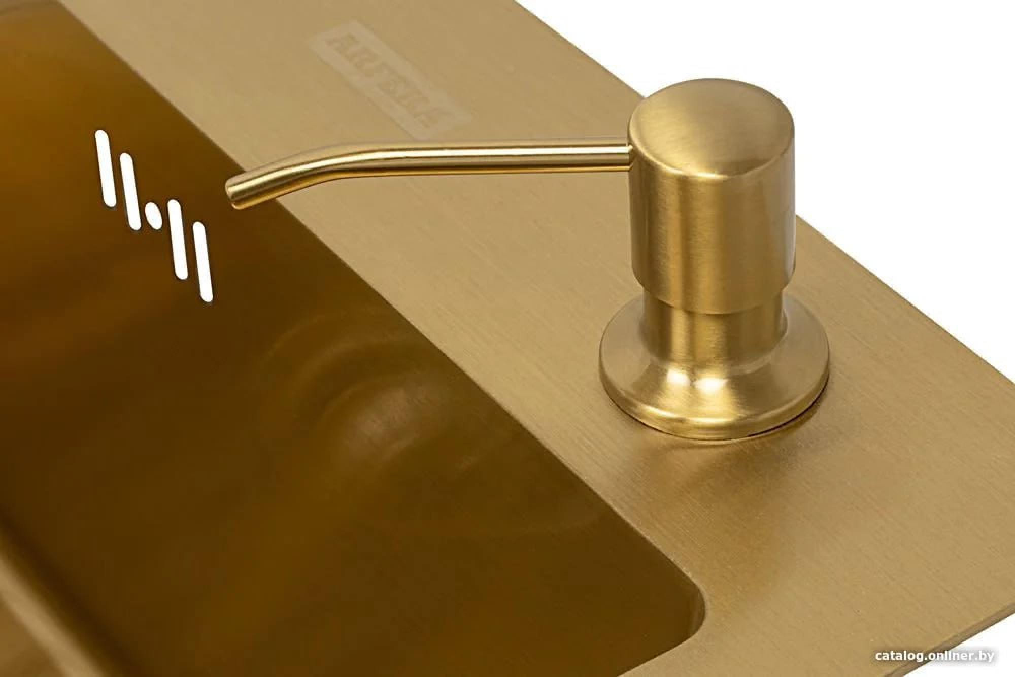 Кухонная мойка ARFEKA ECO AR мойка 600*500, коландер, дозатор GOLD фото-6