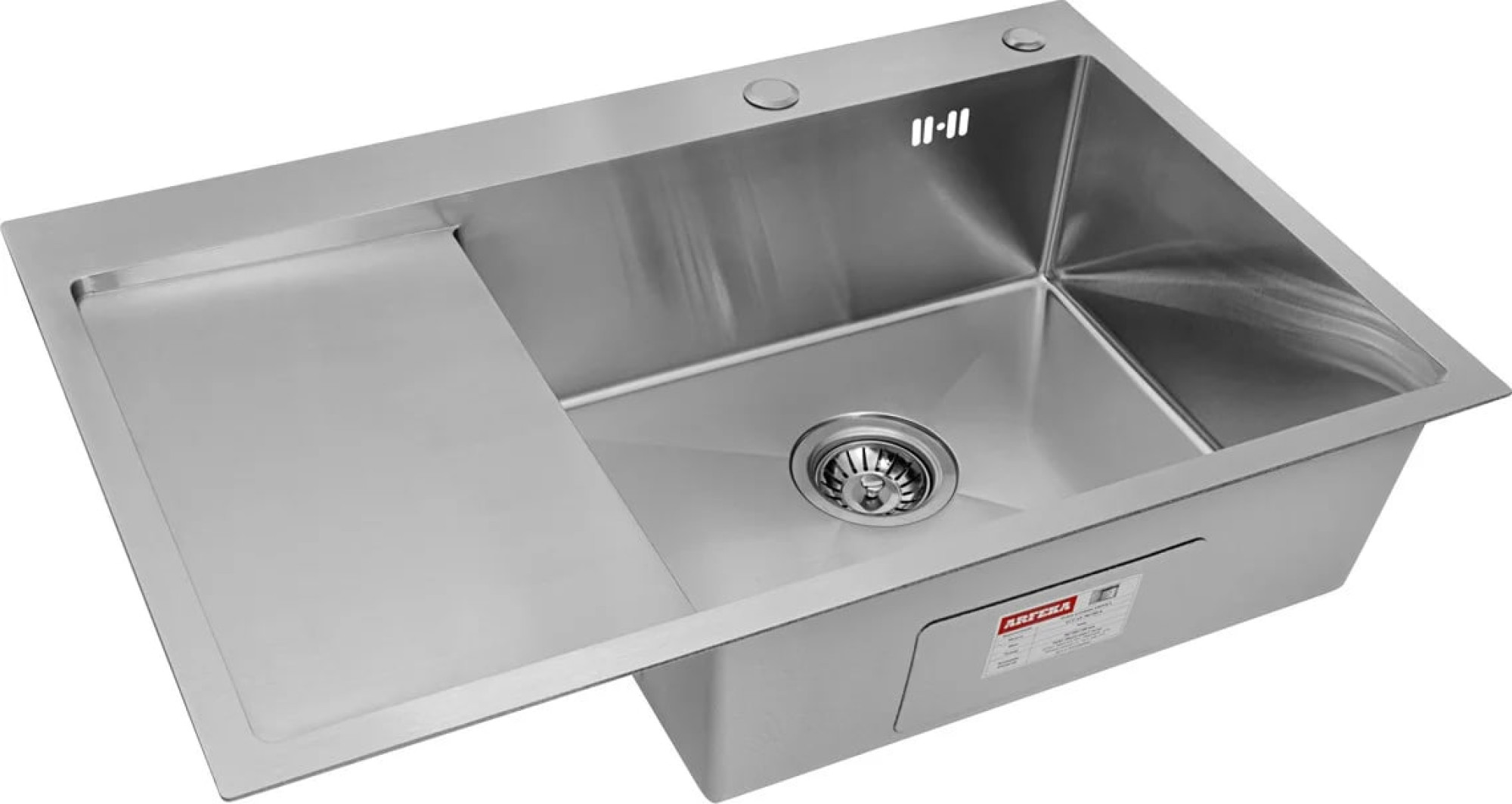 Кухонная мойка ARFEKA ECO AR 780*500 R SATIN фото-4