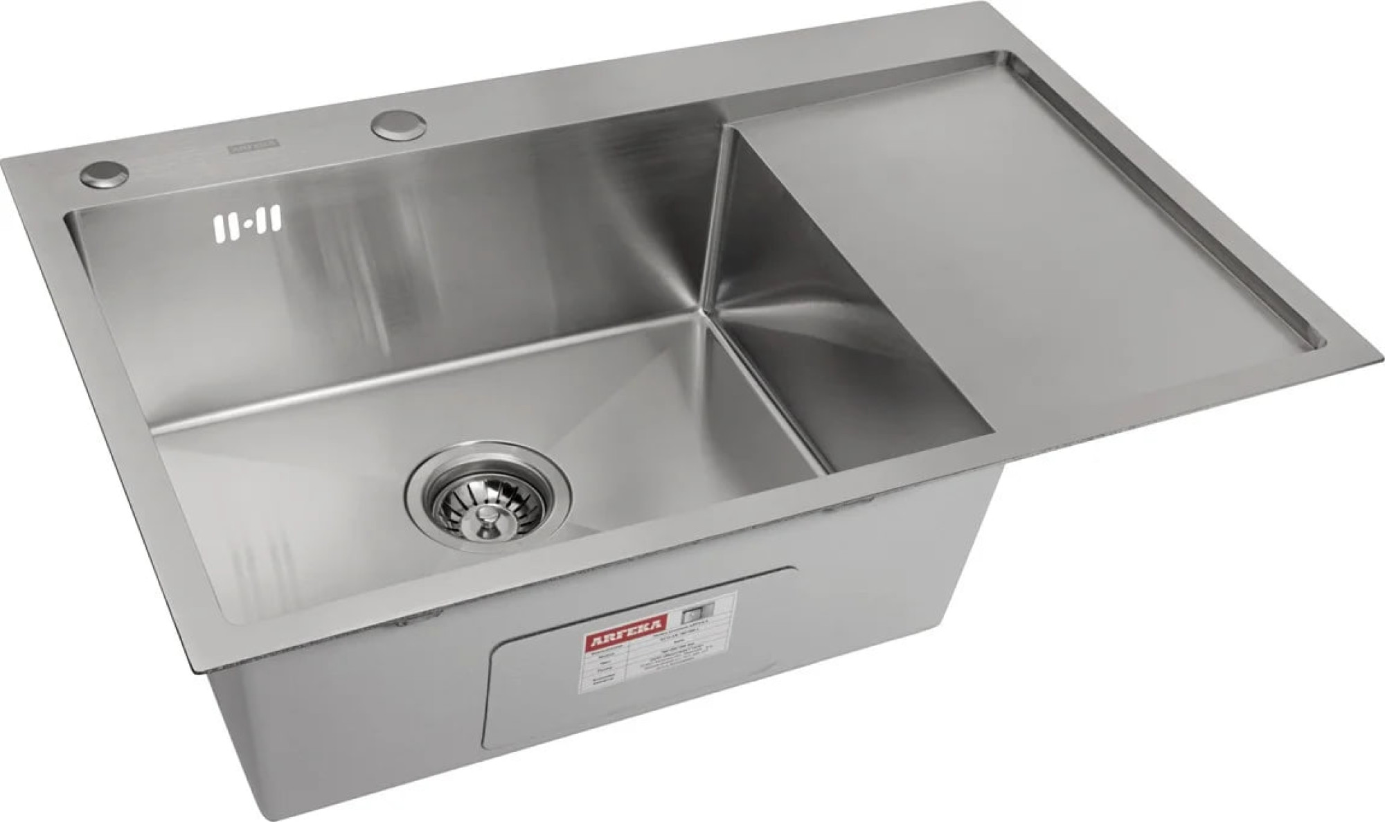 Кухонная мойка ARFEKA ECO AR 780*500 L SATIN фото-7
