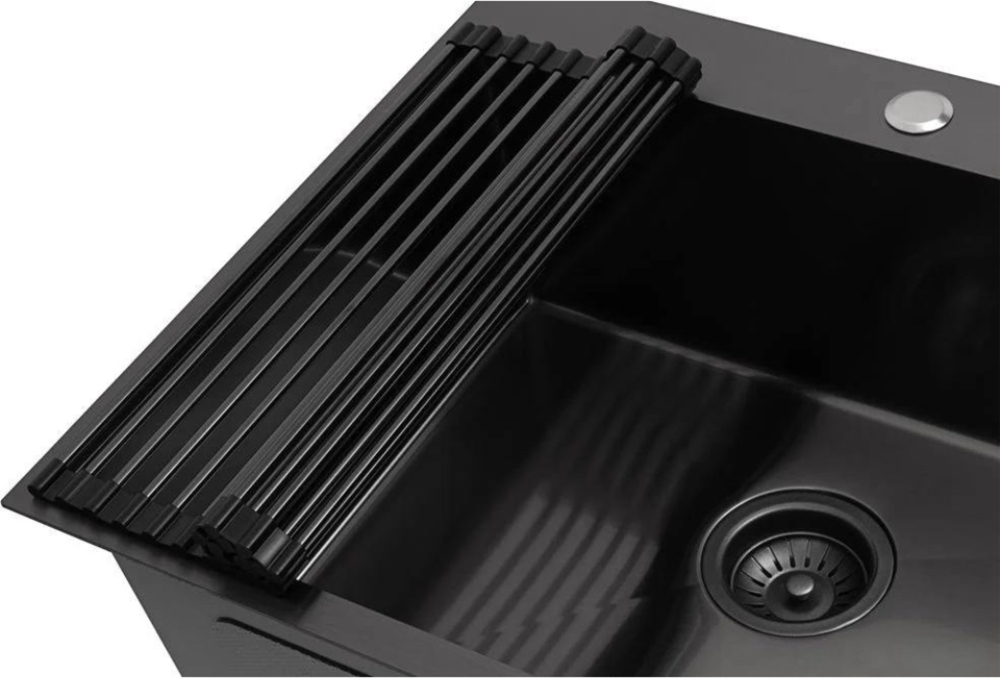 Кухонная мойка ARFEKA ECO AR мойка 600*500, роллер-мат, дозатор Black фото-3