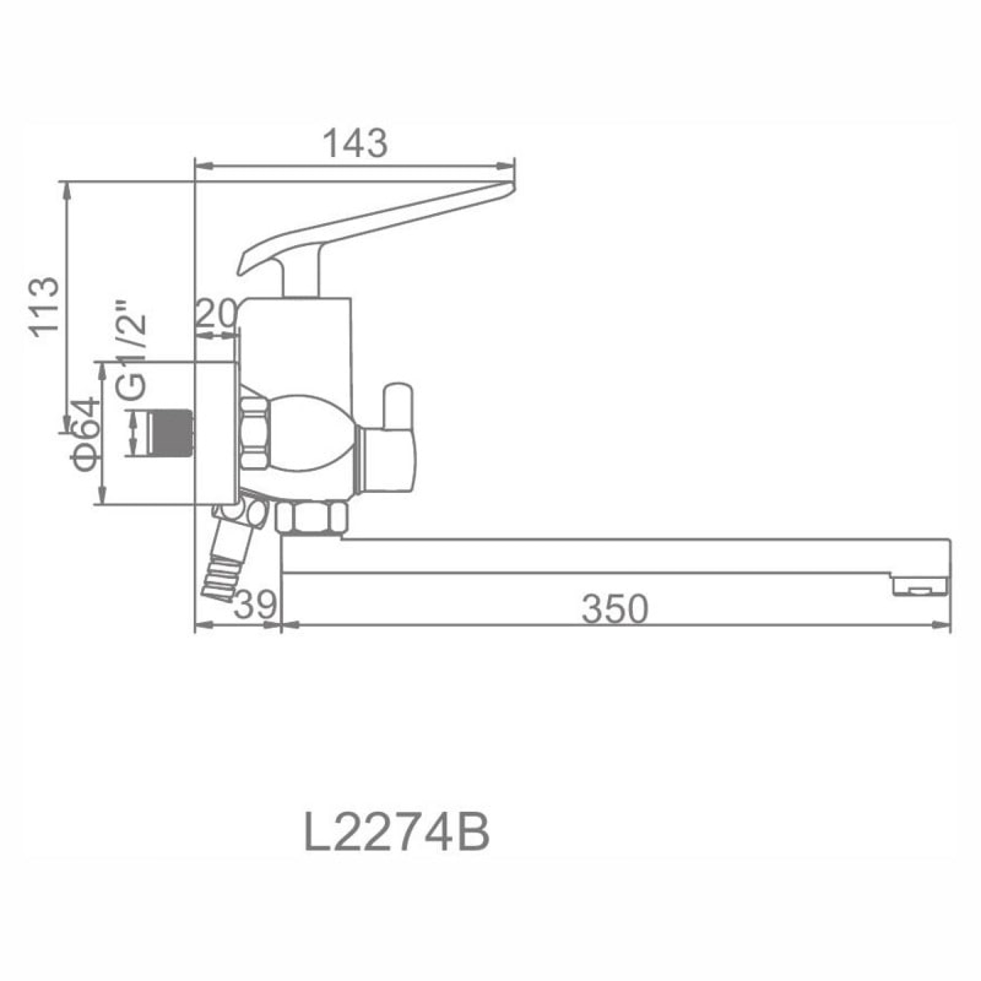 Смеситель Ledeme L2274B фото-6