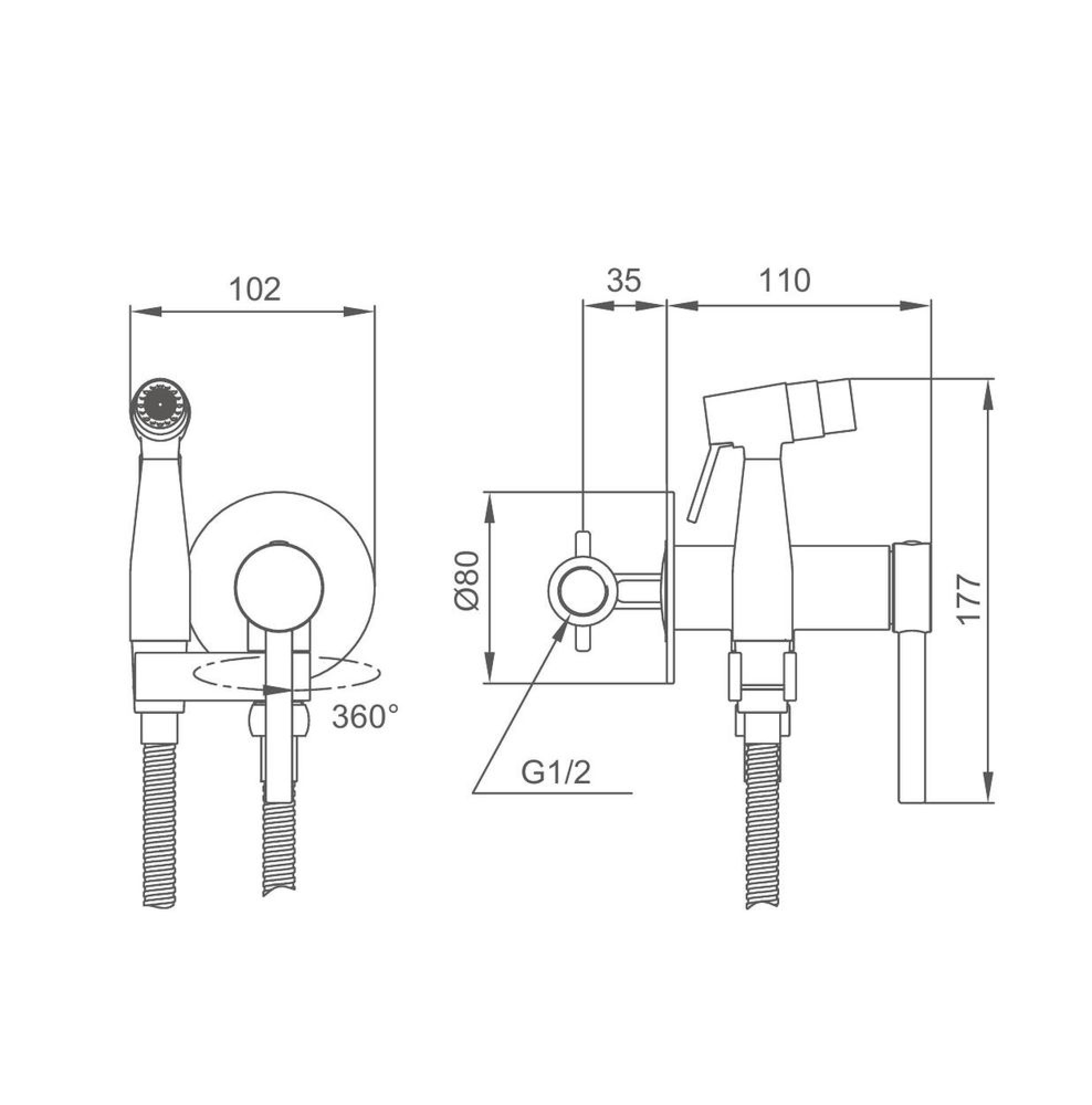 Гигиенический душ Gappo G7206 фото-3