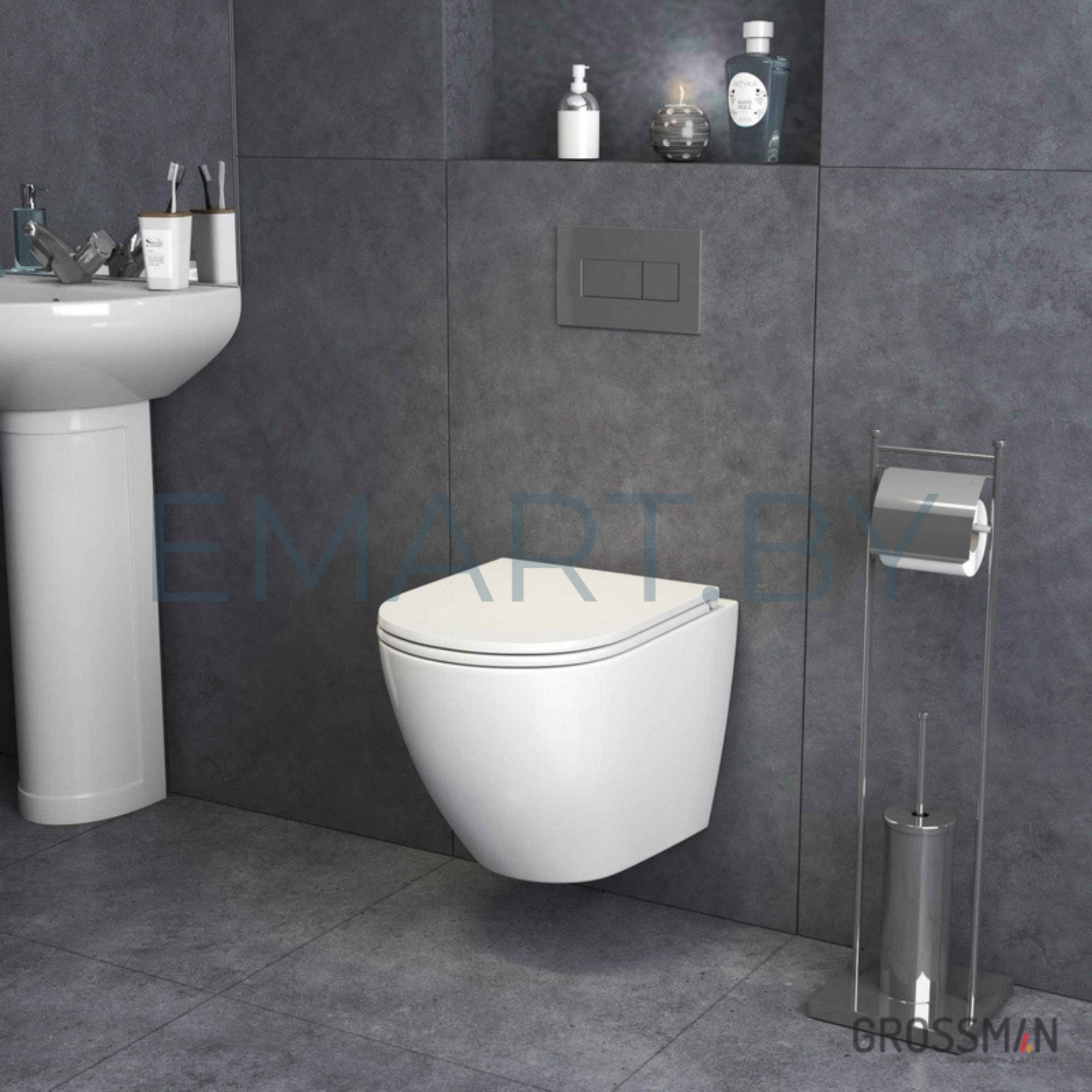 Сет GG1 Инсталляция для унитаза Grohe Rapid SL [38772001] унитаз подвесной Grossman GR-4455SQ фото-6