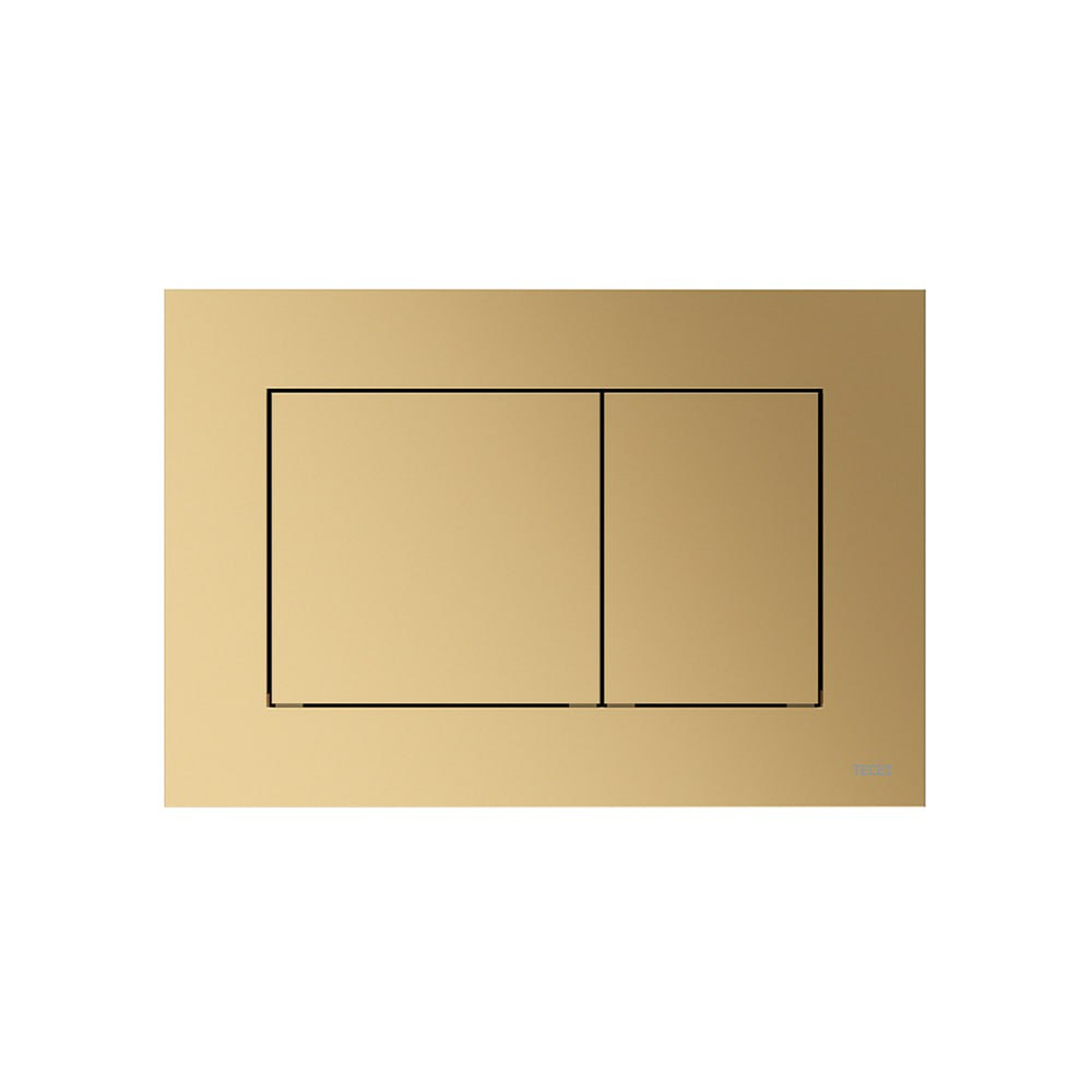 TECEnow Панель смыва унитаза для системы двойного смыва латунь металлик 9240419