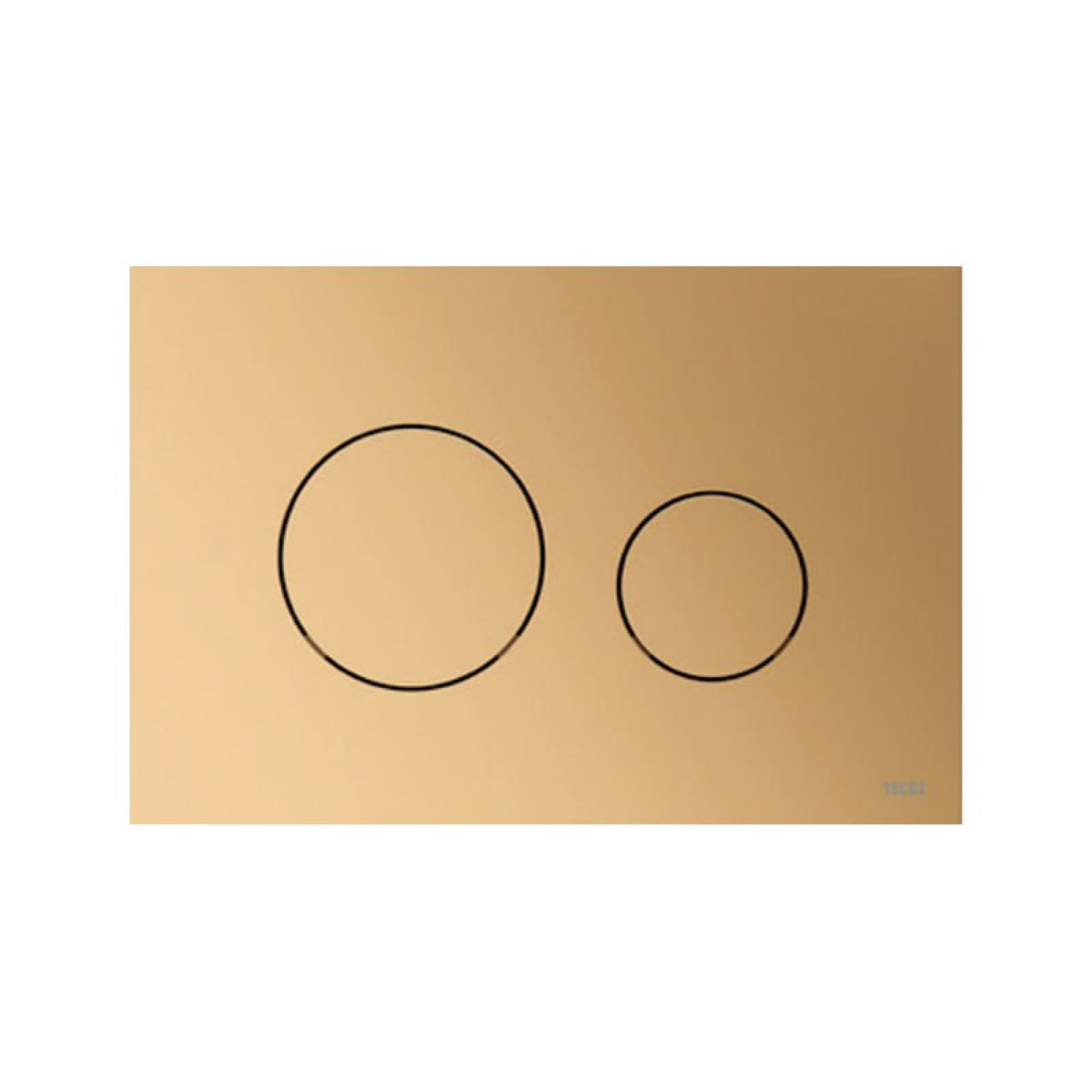 TECEloop 2.0 Пластиковая панель смыва унитаза для системы двойного смыва латунь металлик 9240936