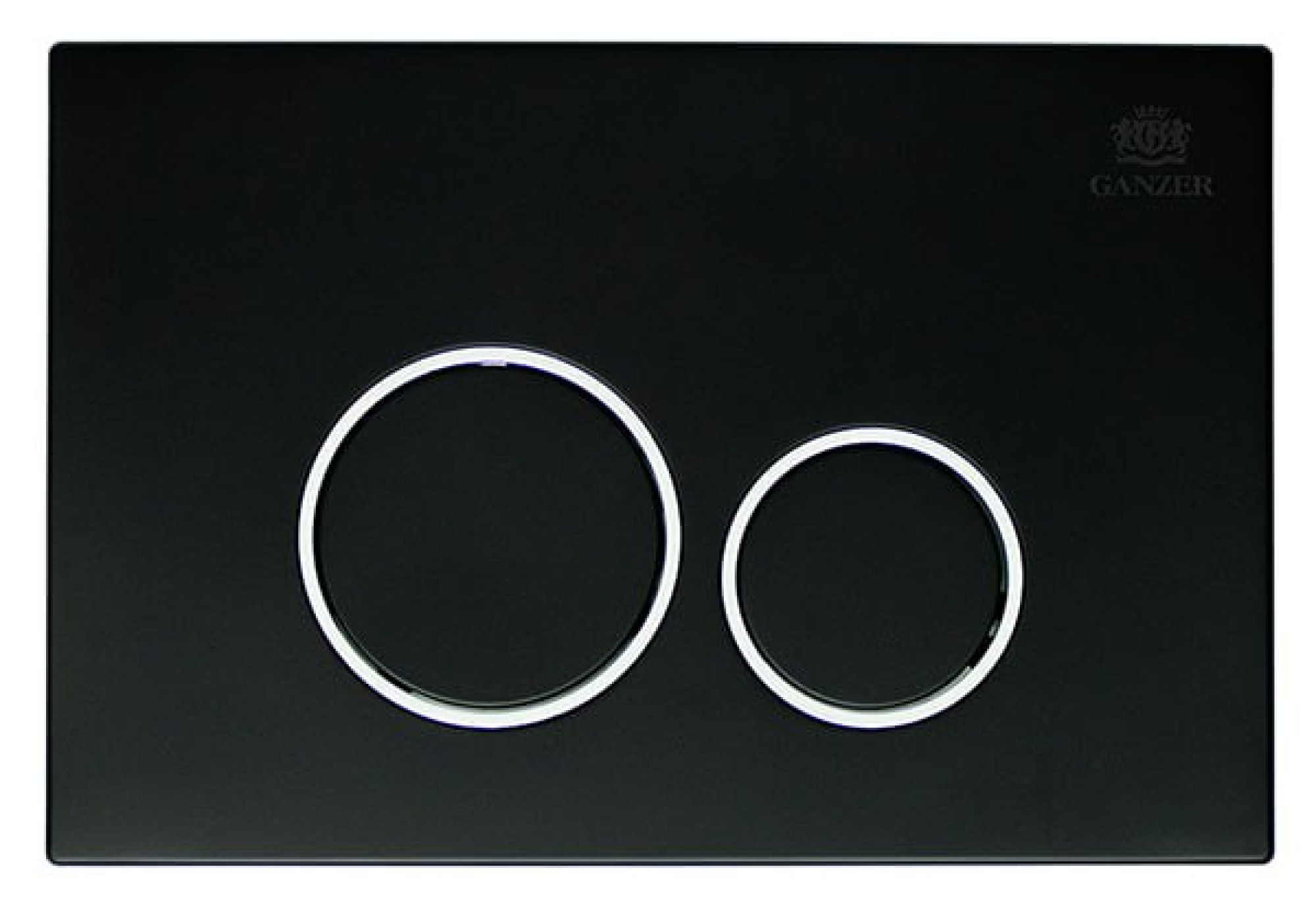 Клавиша смыва для инсталляции Ganzer GZ 2751-C черный