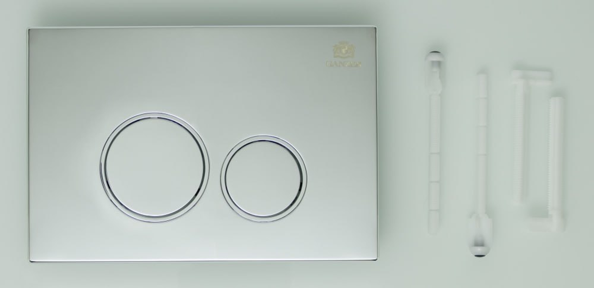 Клавиша смыва для инсталляции Ganzer GZ 2751 хром фото-2 Клавиша смыва для инсталляции Ganzer GZ 2751 хром фото-2