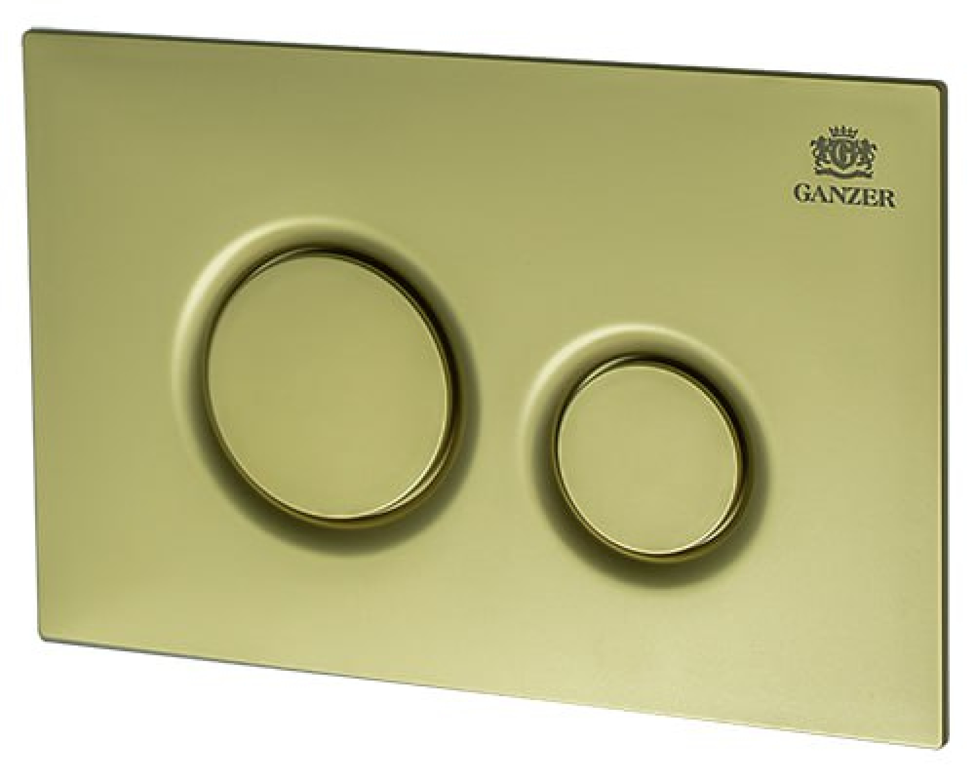 Клавиша смыва для инсталляции Ganzer GZ 2753-S матовое золото