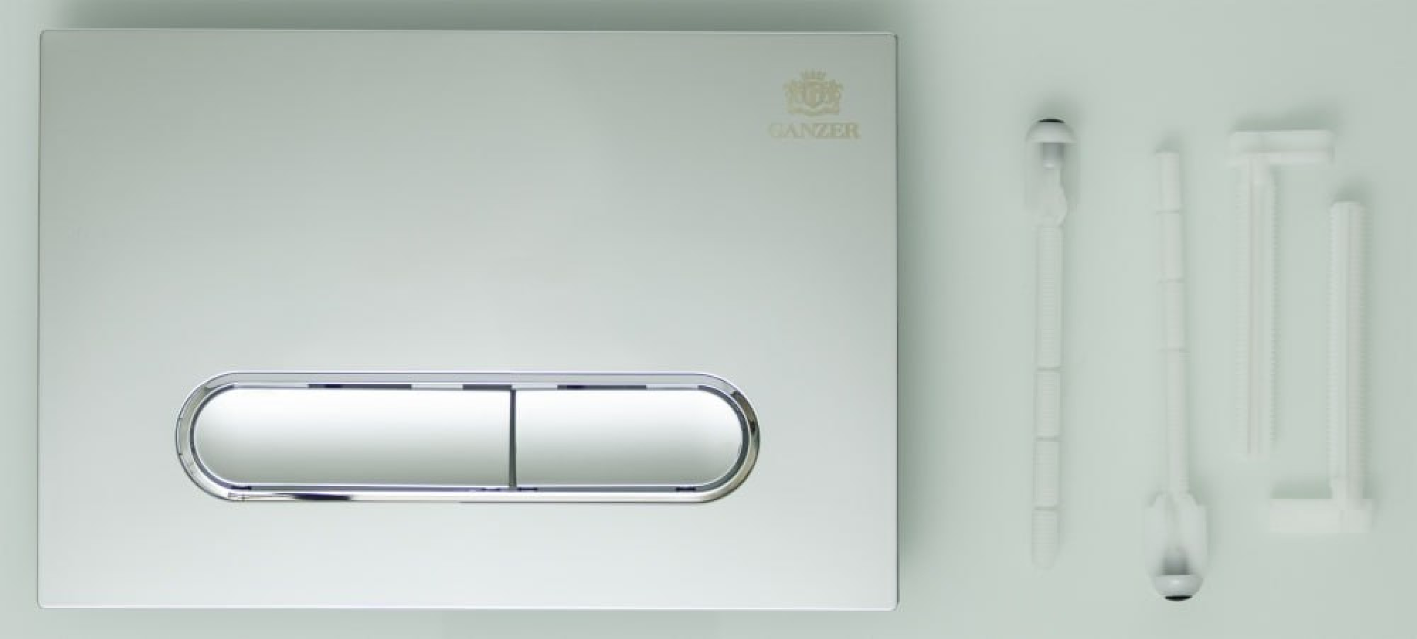 Клавиша смыва для инсталляции Ganzer GZ 2752 хром фото-2