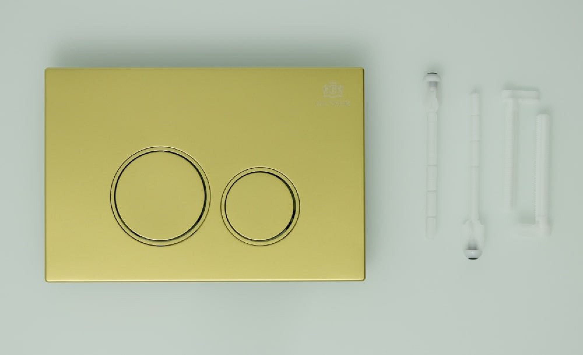 Клавиша смыва для инсталляции Ganzer GZ 2751-S матовое золото фото-2