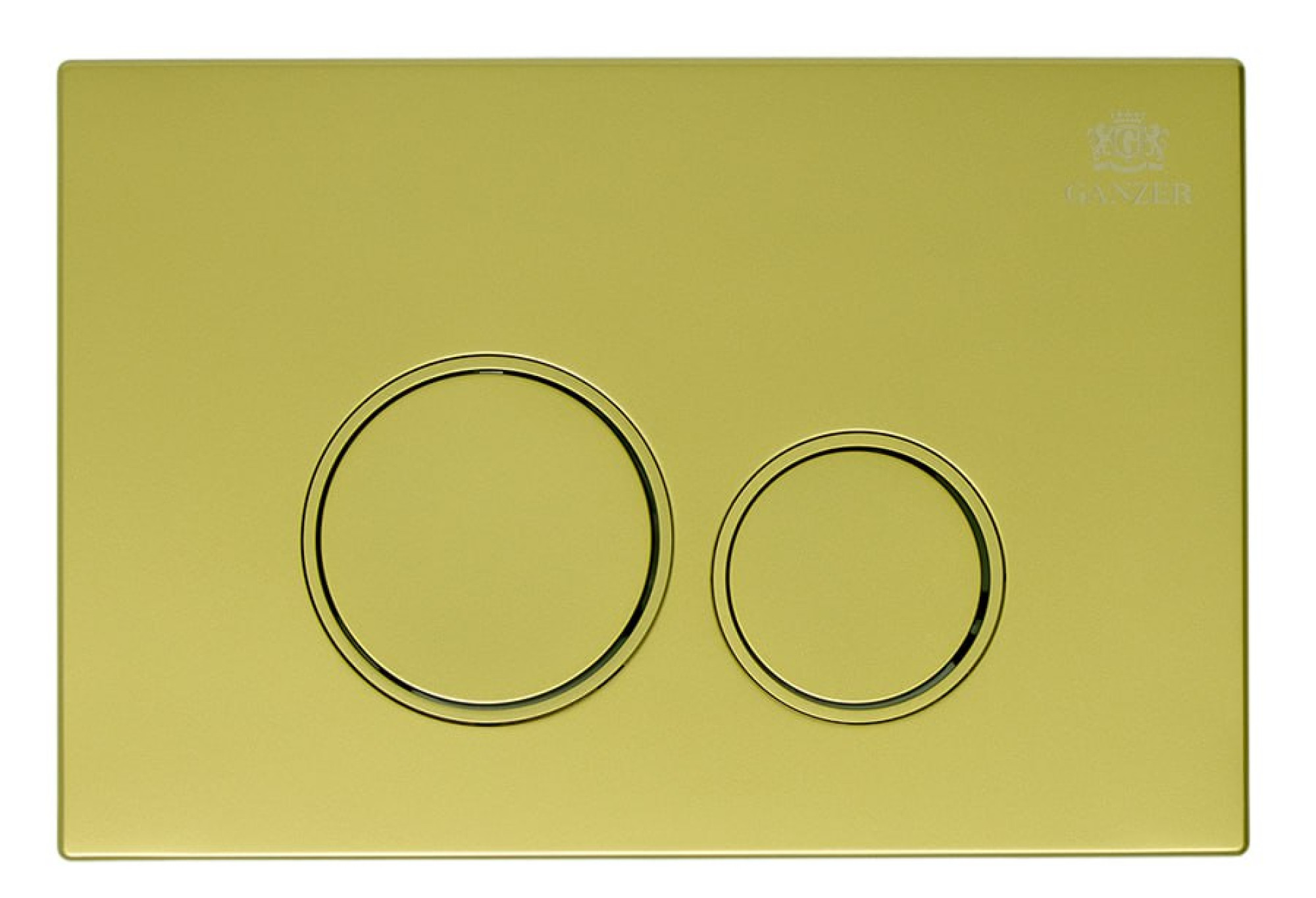 Клавиша смыва для инсталляции Ganzer GZ 2751-S матовое золото