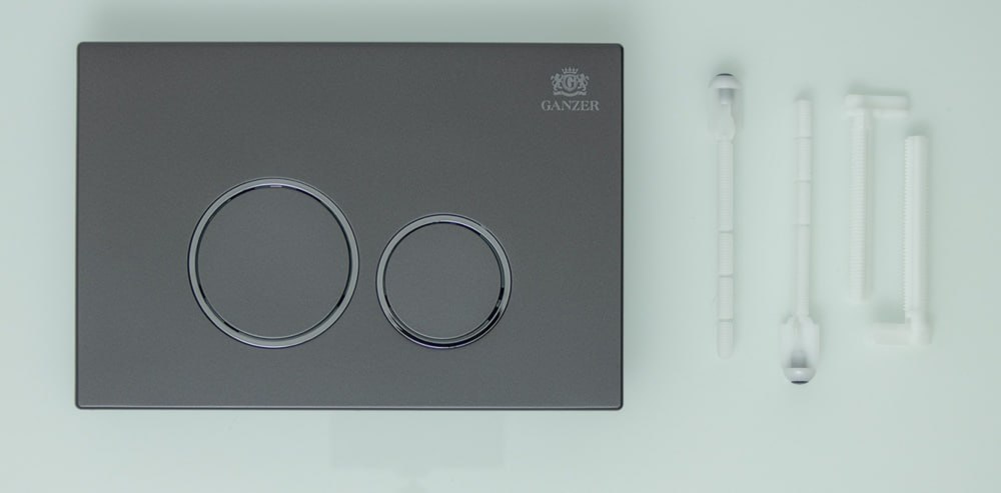 Клавиша смыва для инсталляции Ganzer GZ 2751-Q графит фото-2