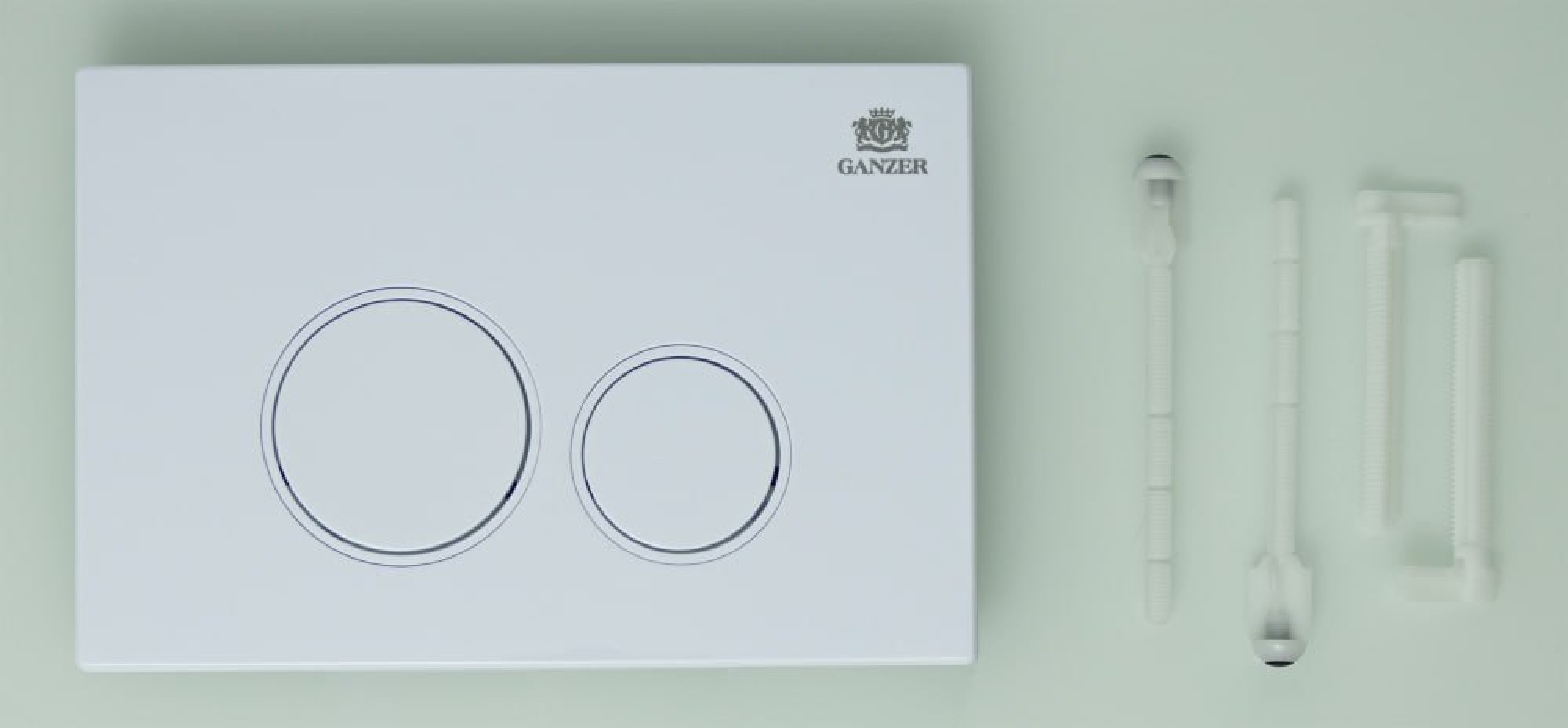 Клавиша смыва для инсталляции Ganzer GZ 2751-F белый фото-2