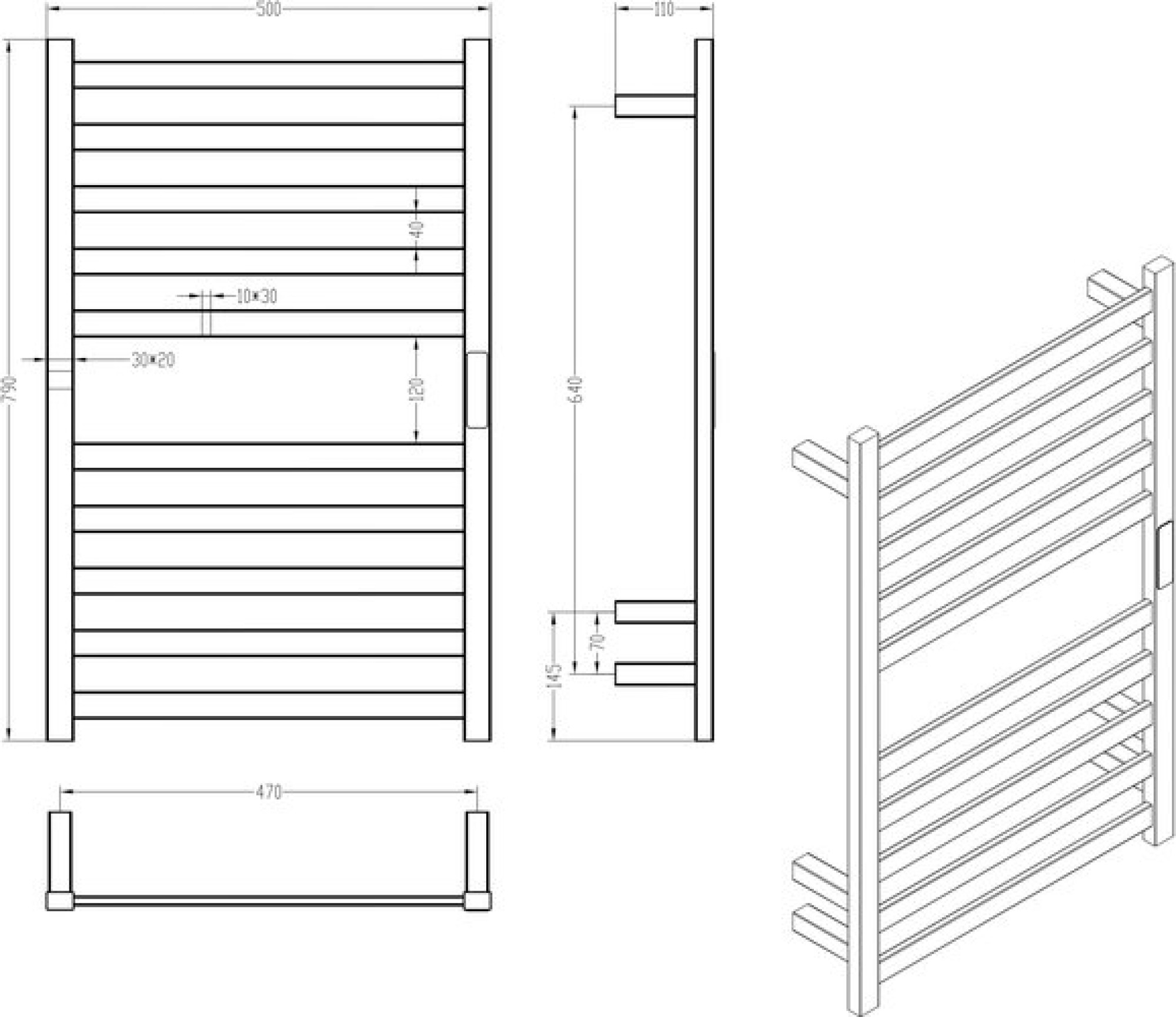 Полотенцесушитель Roxen Plaza 11040-5079GM фото-10 Полотенцесушитель Roxen Plaza 11040-5079GM фото-10