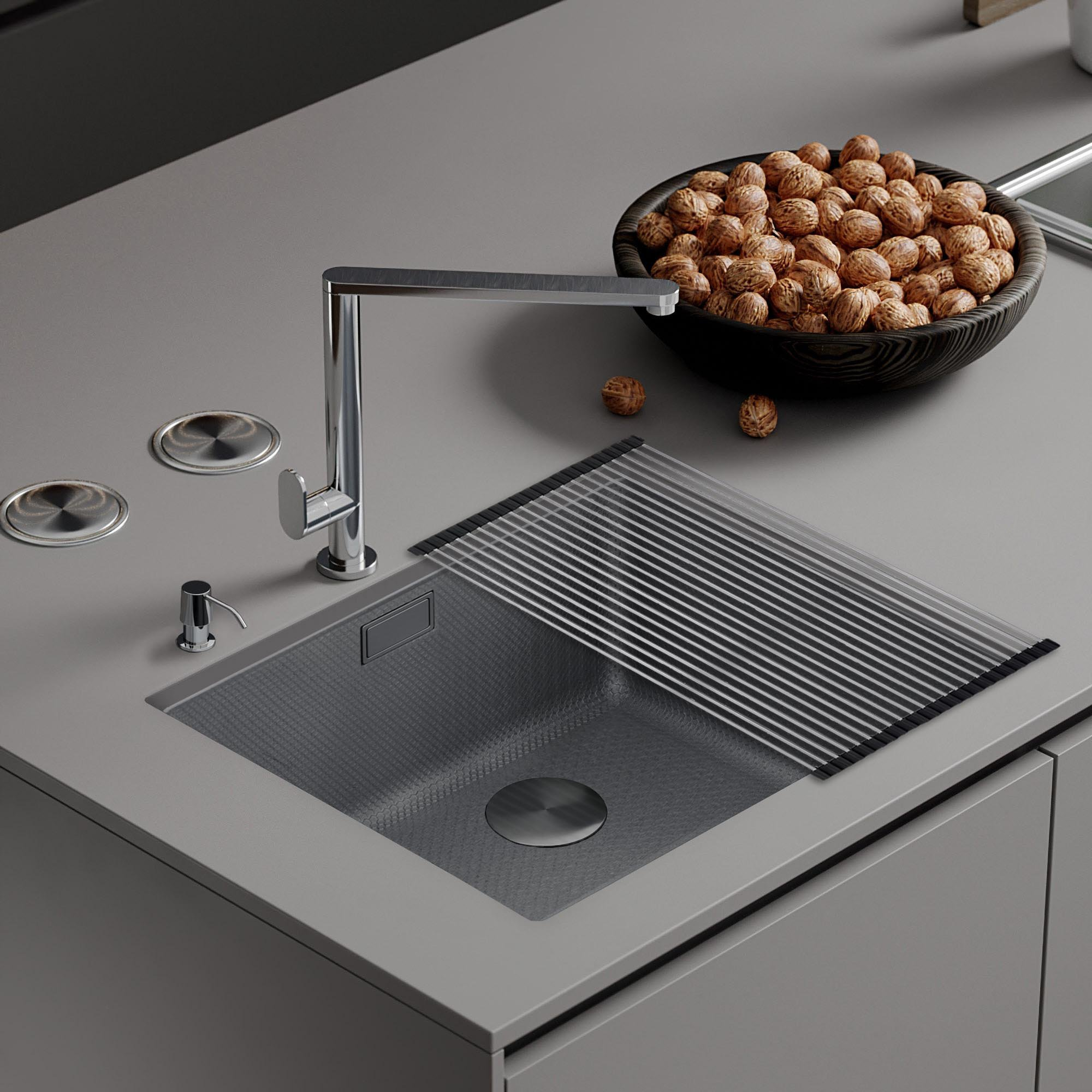 Кухонная мойка Roxen Uno 560210-54S фото-5