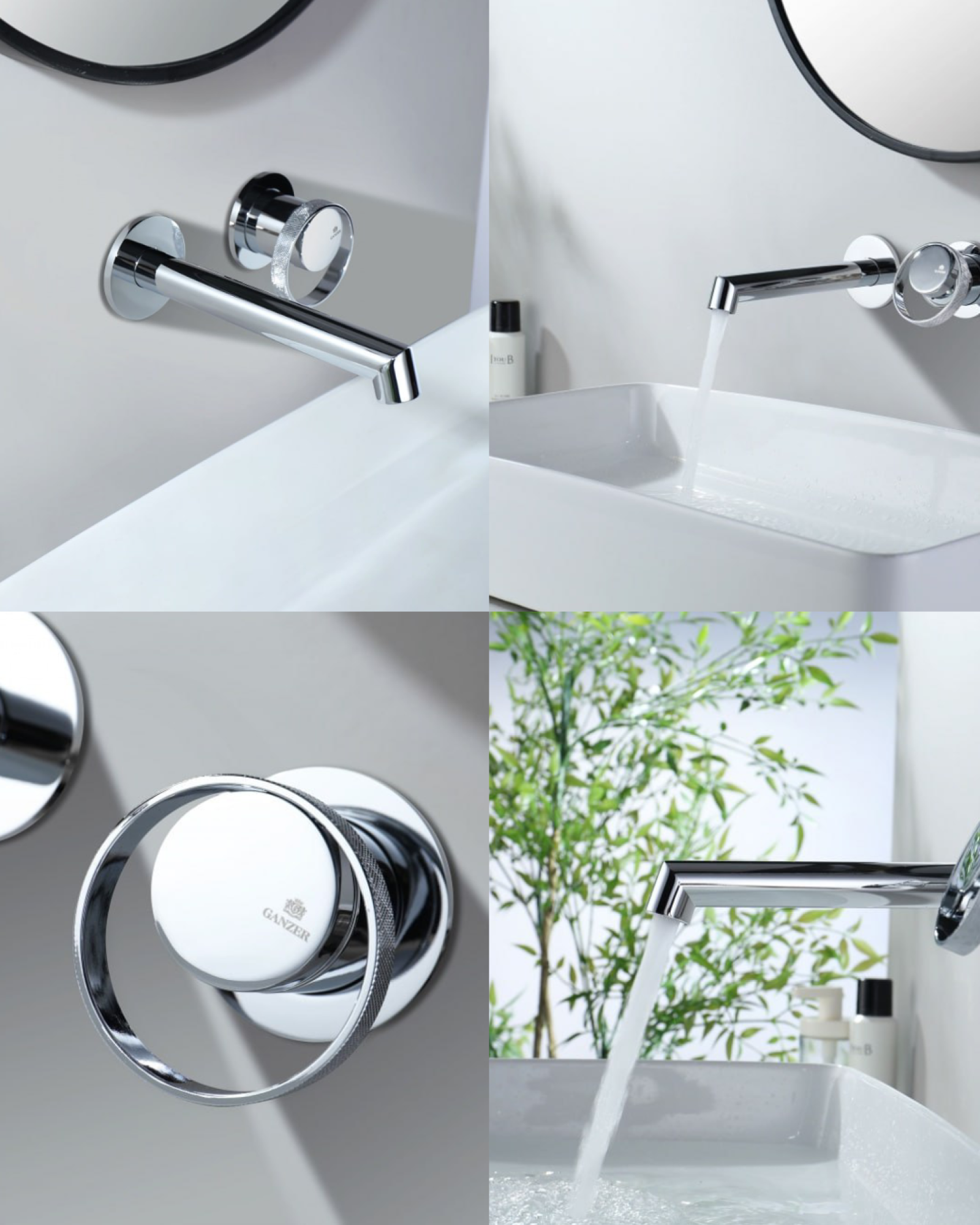 Комплект Ganzer #G19 душевая система Ganzer 19165, смеситель Ganzer 19144, гигиенический душ Ganzer 19157 фото-2