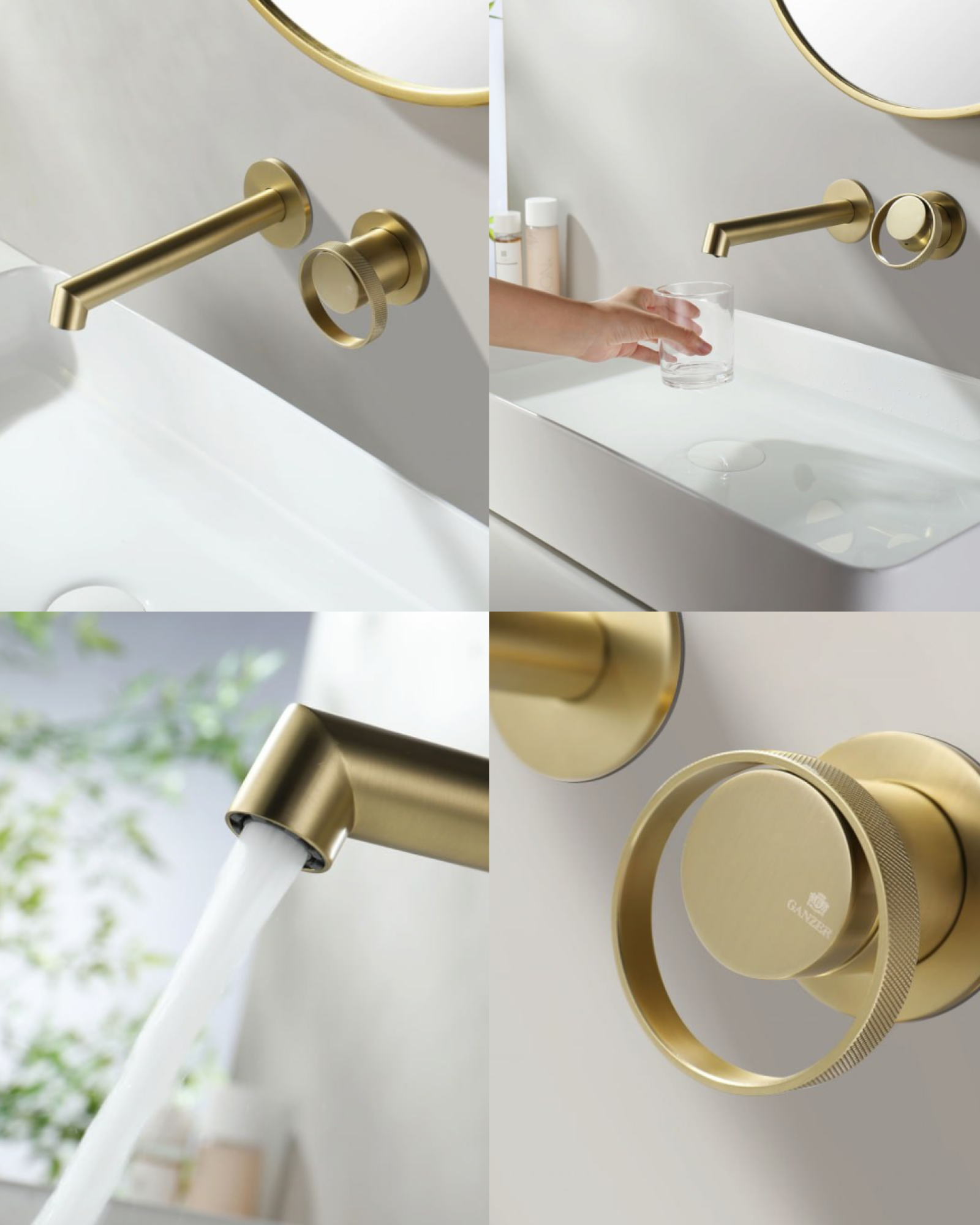 Комплект Ganzer #G19 душевая система Ganzer 19165-S, смеситель Ganzer 19144-S, гигиенический душ Ganzer 19157-S фото-3