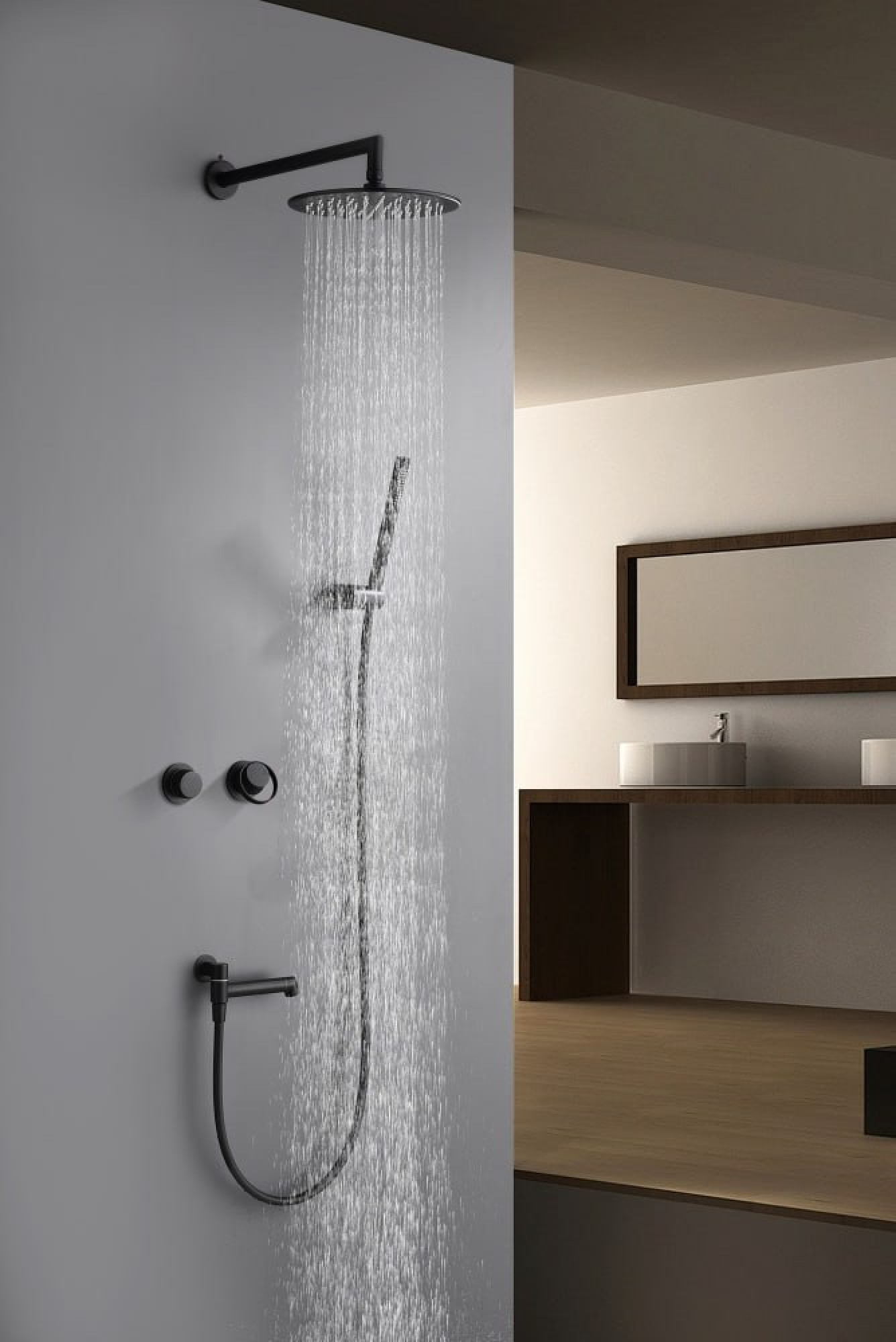 Комплект Ganzer #G19 душевая система Ganzer 19165-C, смеситель Ganzer 19144-C, гигиенический душ Ganzer 19157-C фото-8