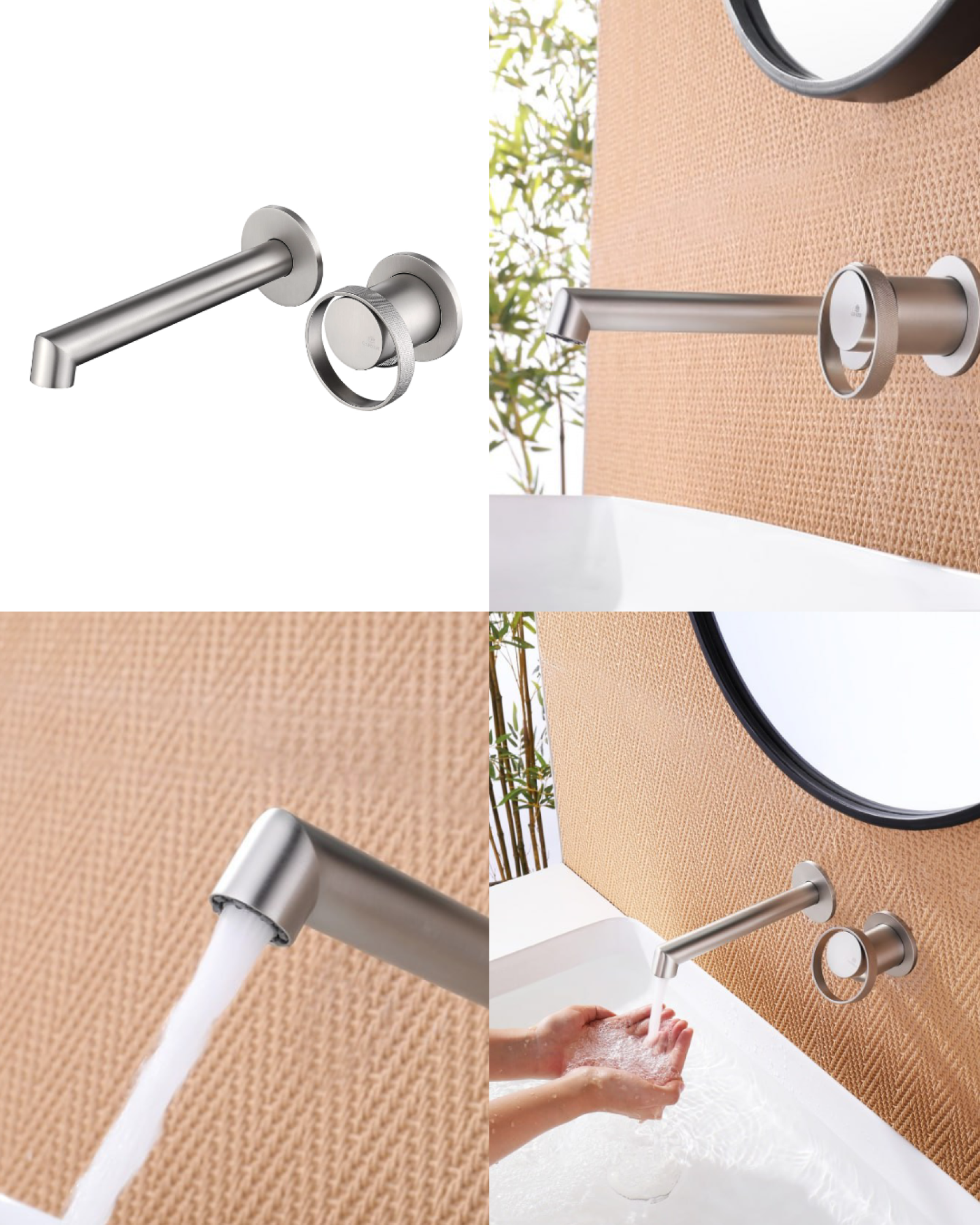 Комплект Ganzer #G19 душевая система Ganzer 19165-G, смеситель Ganzer 19144-G, гигиенический душ Ganzer 19157-G фото-3