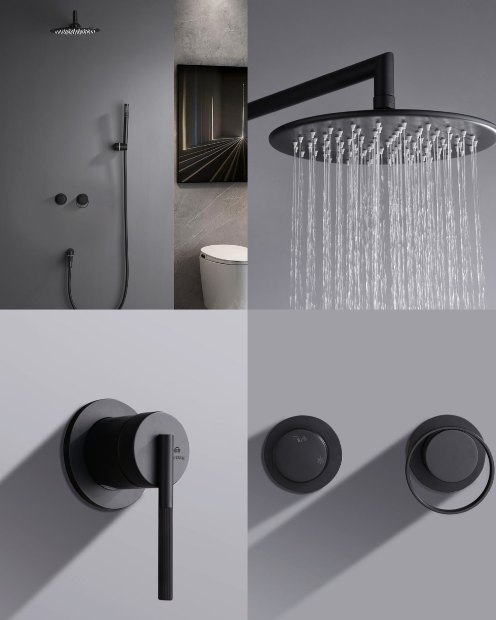 Комплект Ganzer #G19 душевая система Ganzer 19165-C, смеситель Ganzer 19144-C, гигиенический душ Ganzer 19157-C фото-3