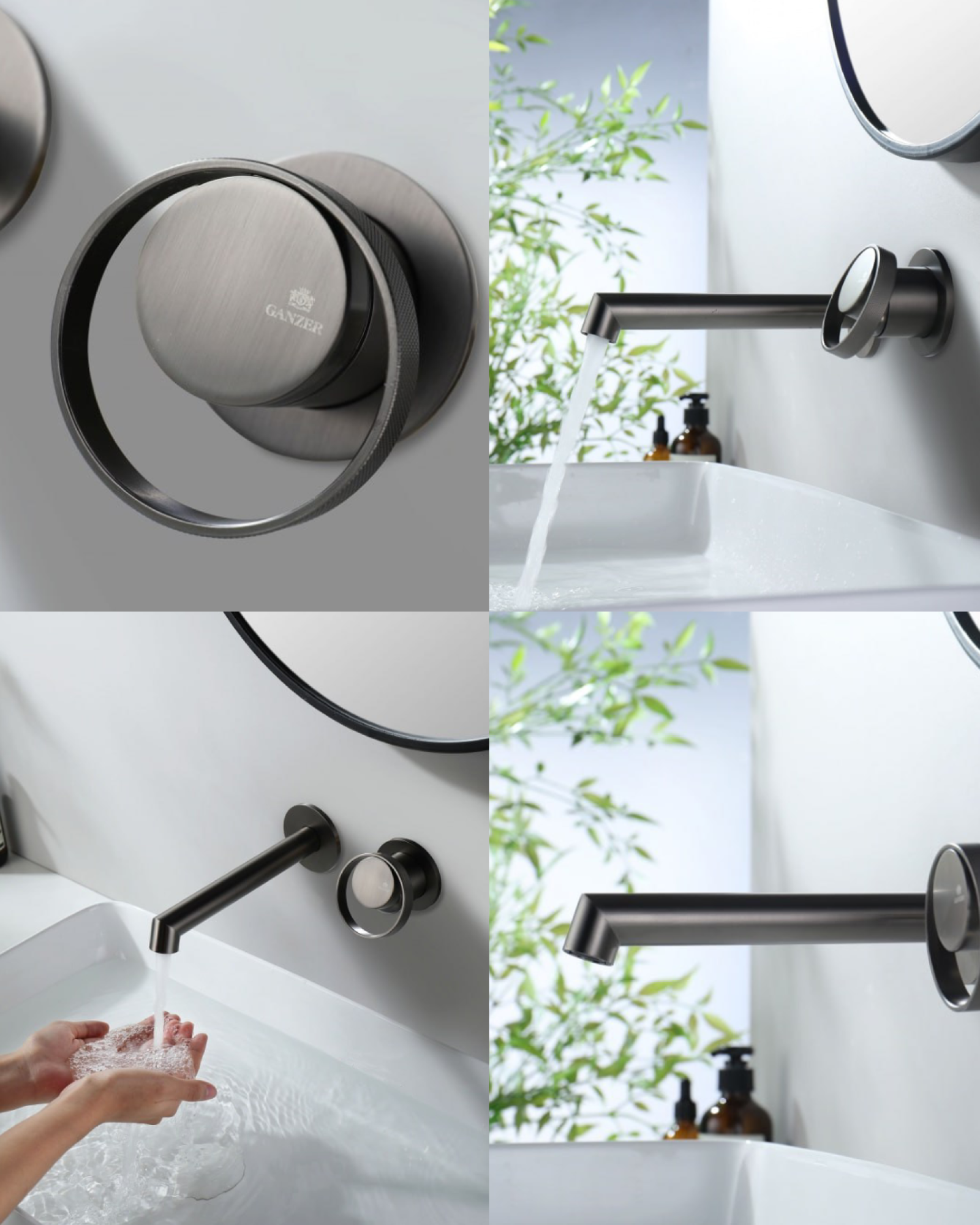 Комплект Ganzer #G19 душевая система Ganzer 19165-Q, смеситель Ganzer 19144-Q, гигиенический душ Ganzer 19157-Q фото-3